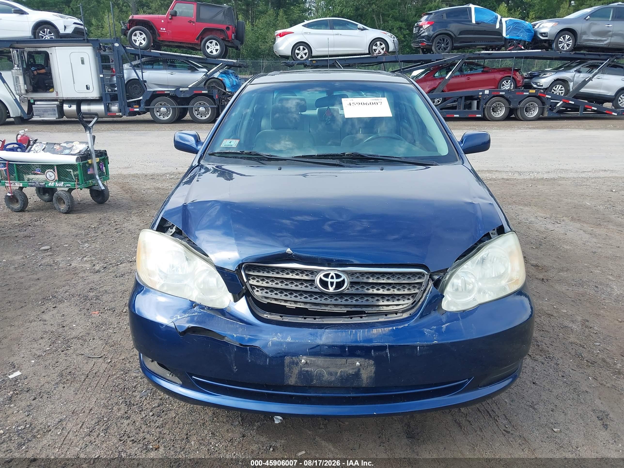 2007 Toyota Corolla Le Blue vin: 2T1BR32E87C740906