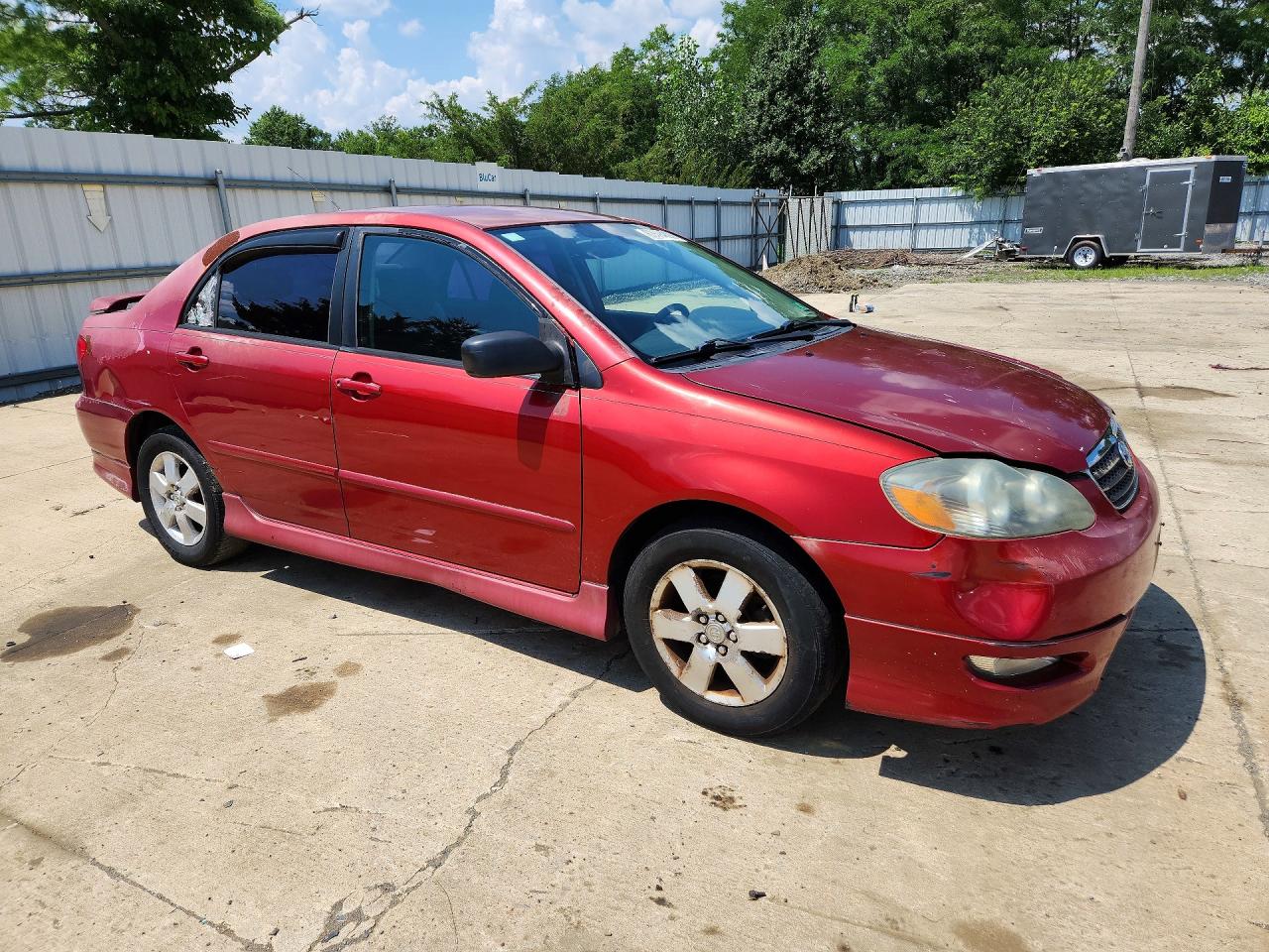 2007 Toyota Corolla S Red vin: 2T1BR32E87C752778