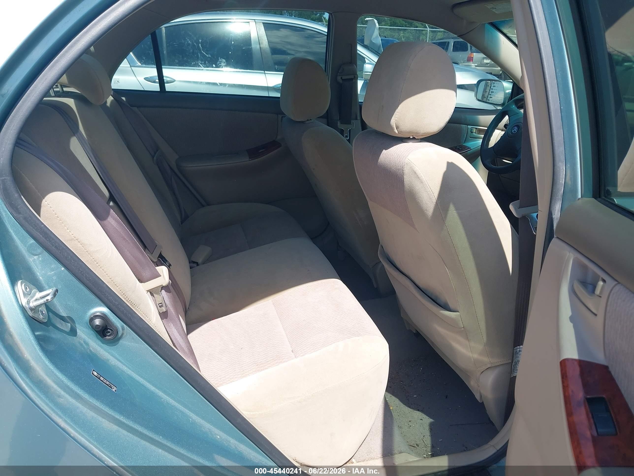 2007 Toyota Corolla Le Teal vin: 2T1BR32E87C770780