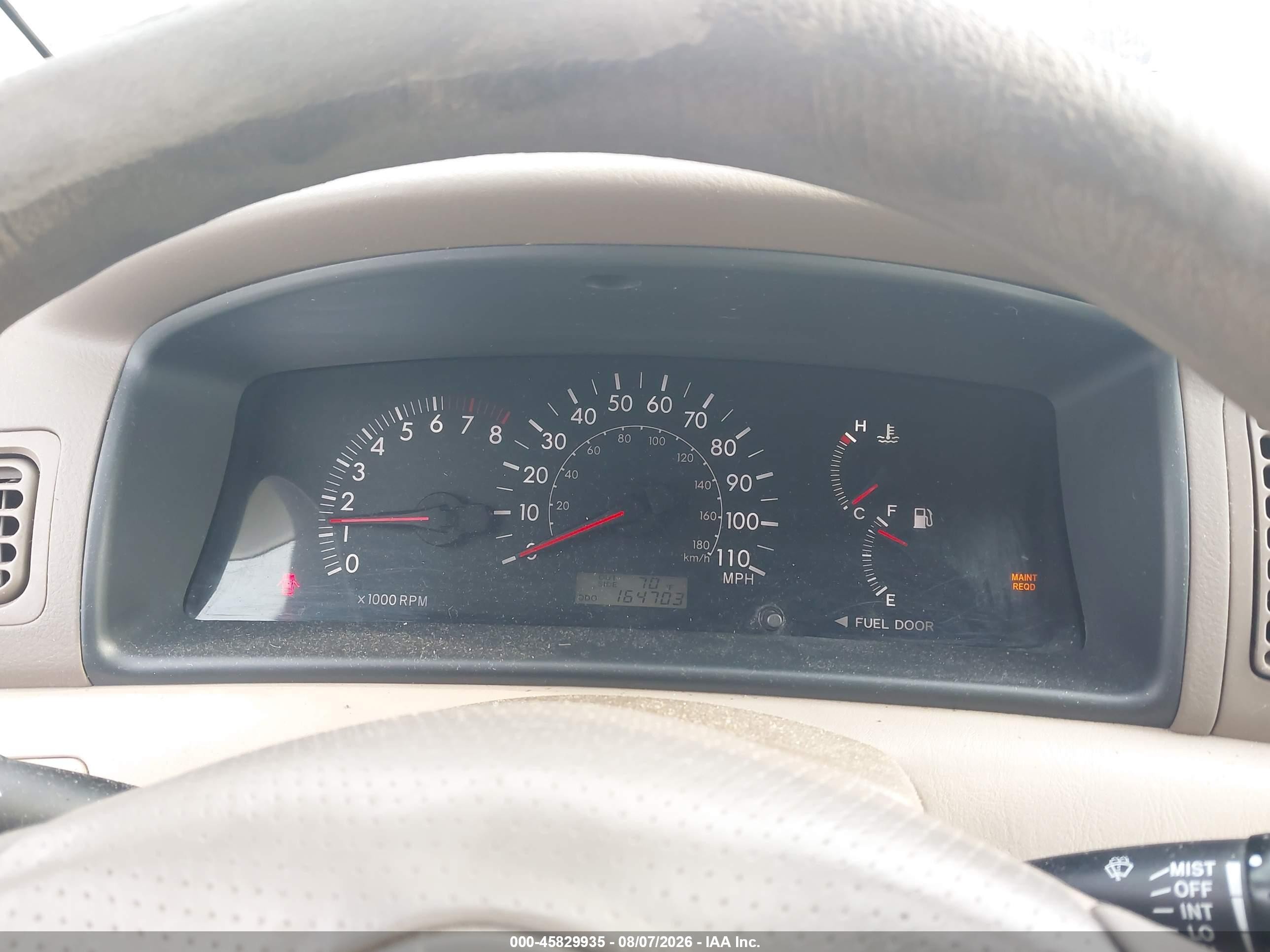 2007 Toyota Corolla Le Gold vin: 2T1BR32E87C790883