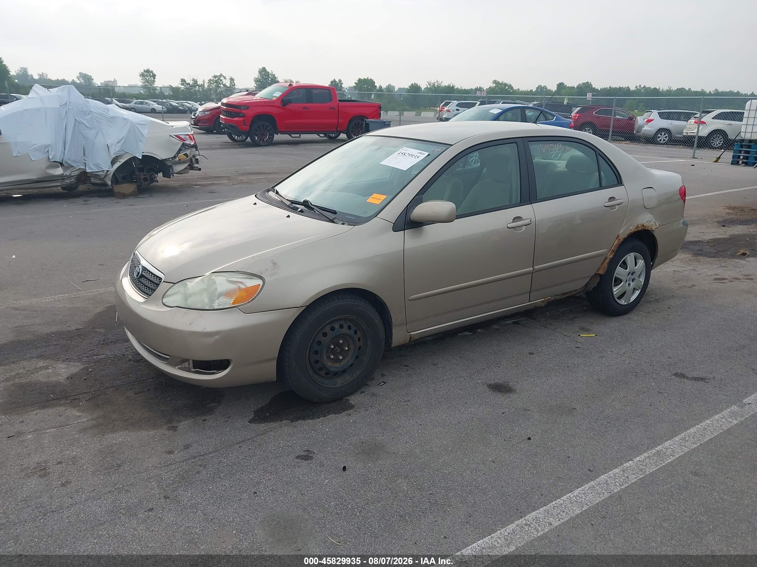2007 Toyota Corolla Le Gold vin: 2T1BR32E87C790883