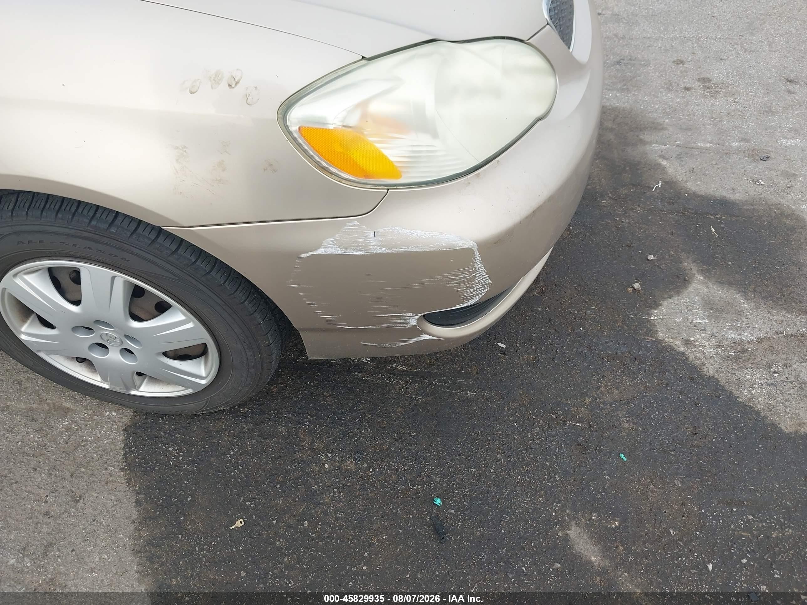 2007 Toyota Corolla Le Gold vin: 2T1BR32E87C790883