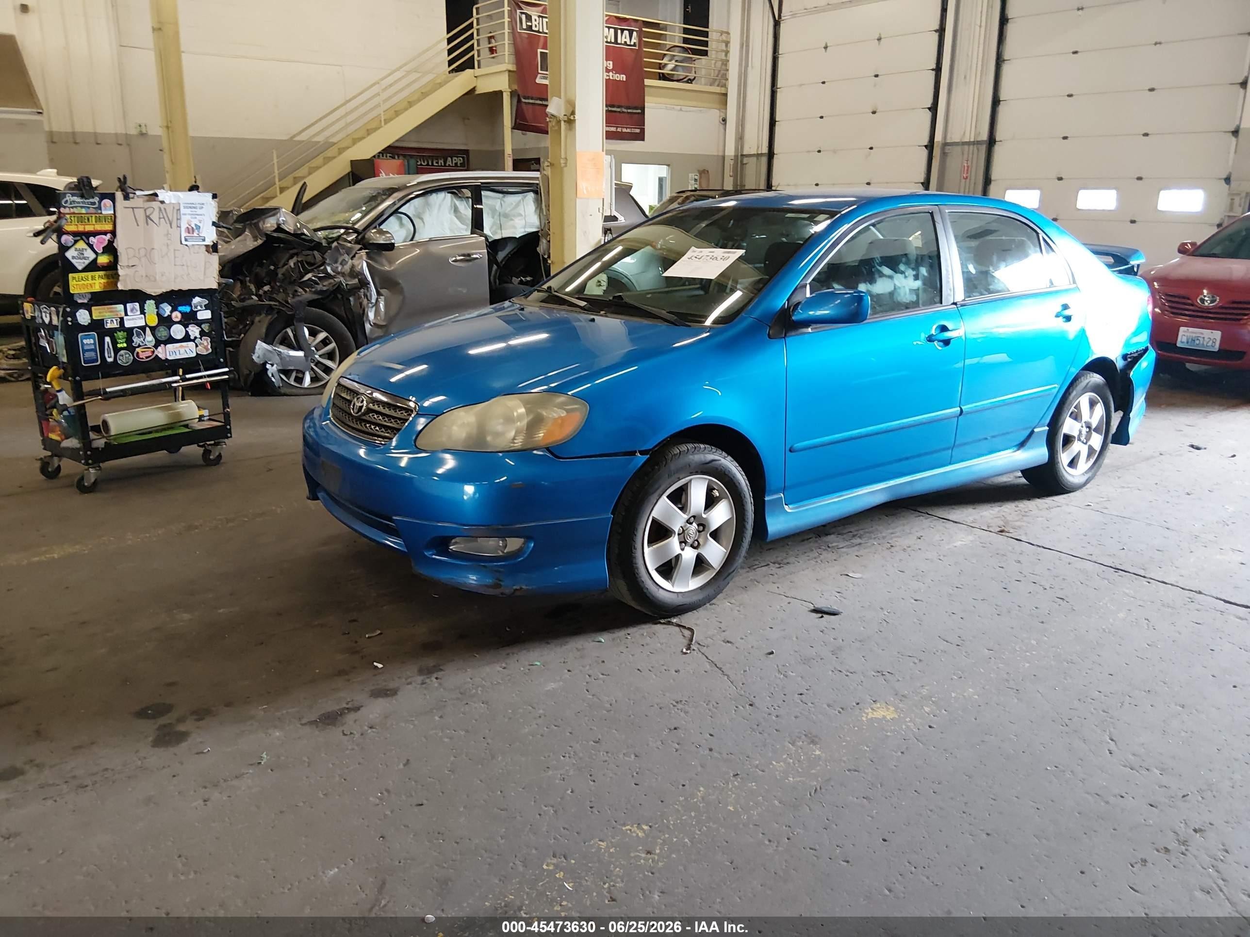 2007 Toyota Corolla S Blue vin: 2T1BR32E87C802918
