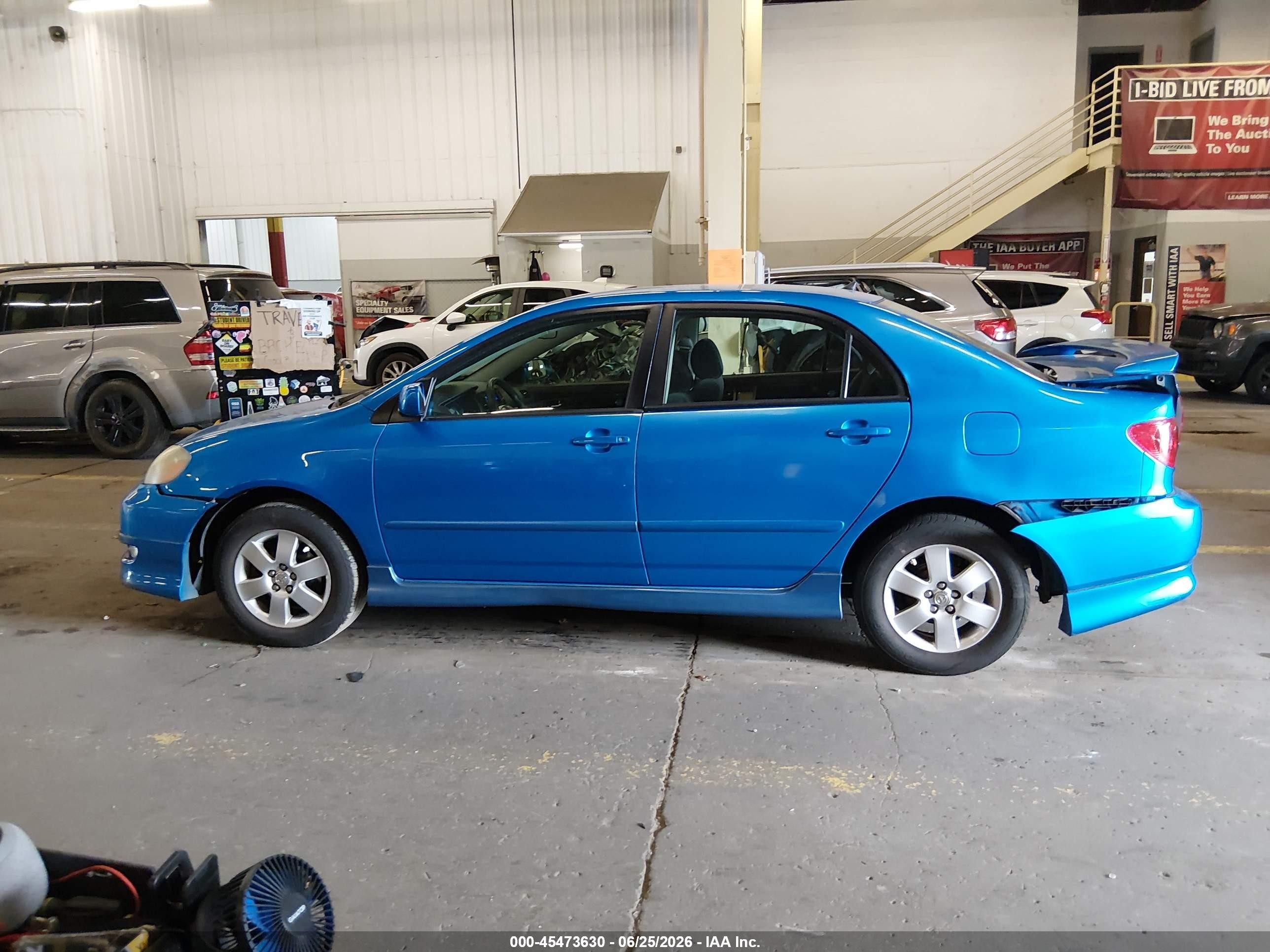 2007 Toyota Corolla S Blue vin: 2T1BR32E87C802918
