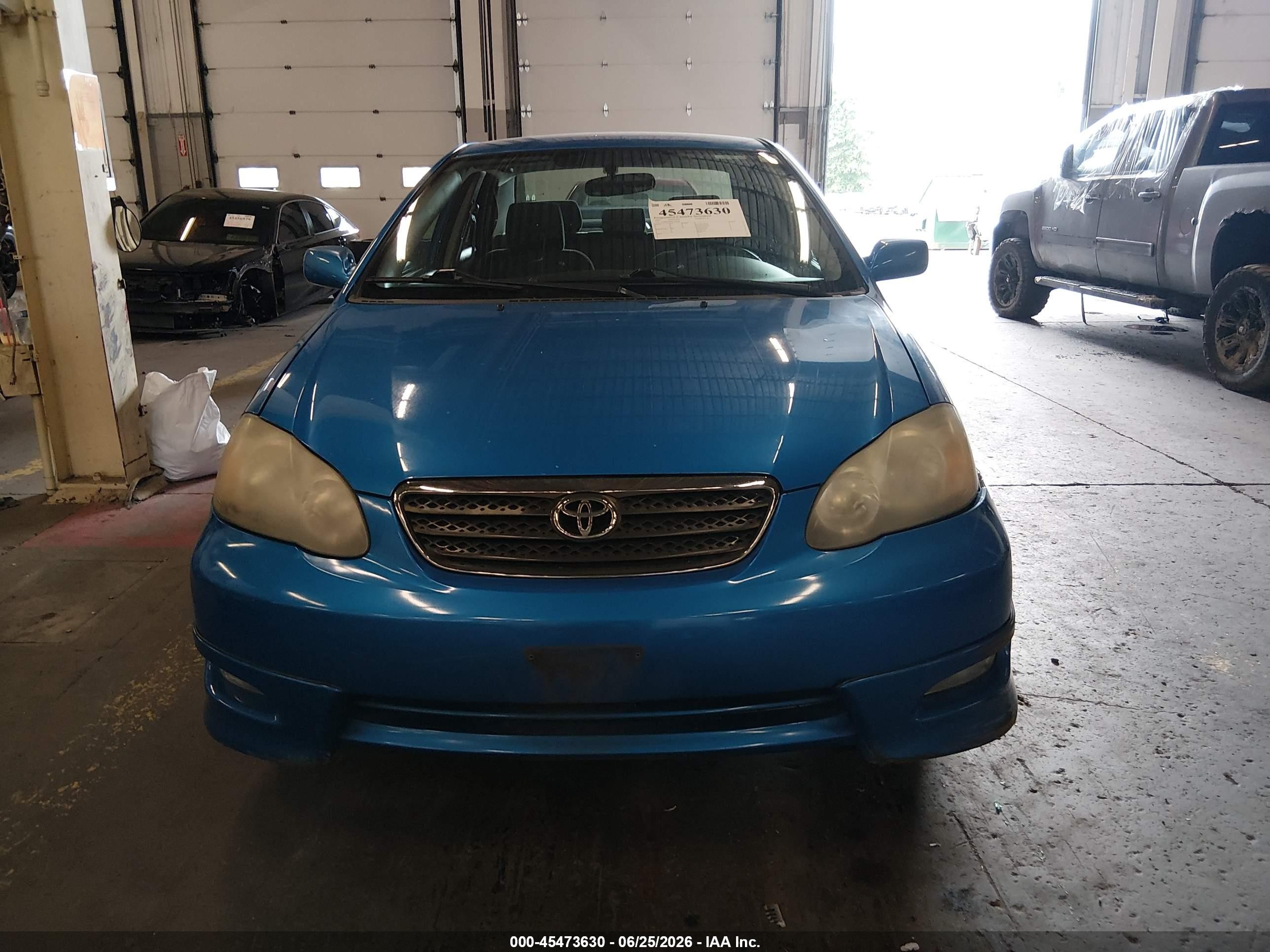 2007 Toyota Corolla S Blue vin: 2T1BR32E87C802918