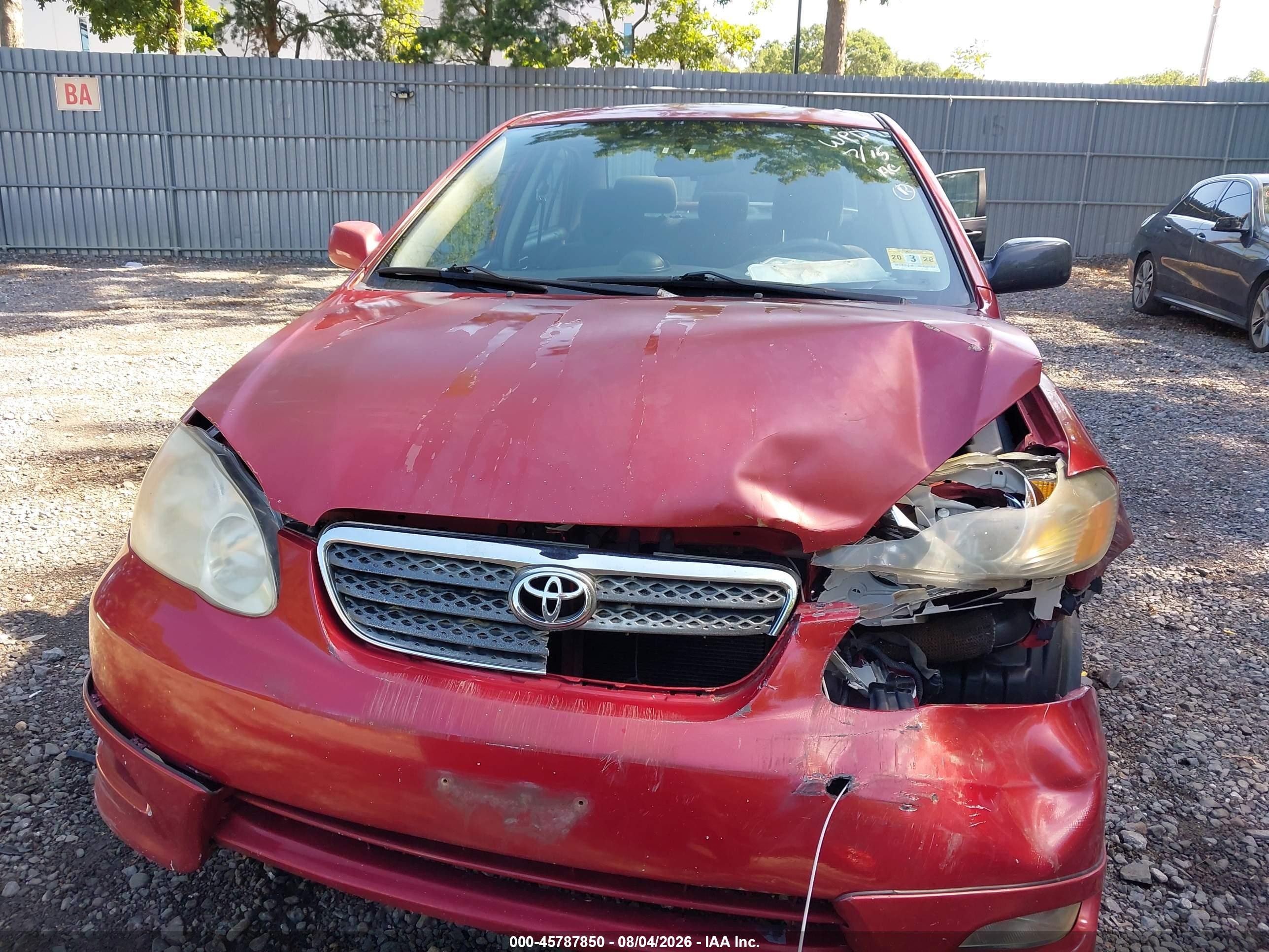 2007 Toyota Corolla S Red vin: 2T1BR32E87C813627