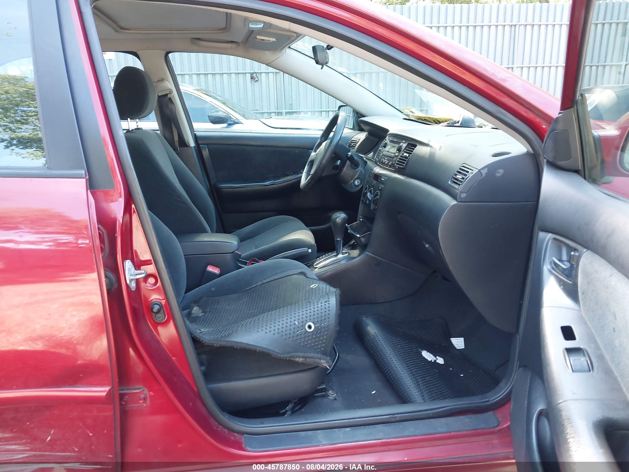 2007 Toyota Corolla S Red vin: 2T1BR32E87C813627