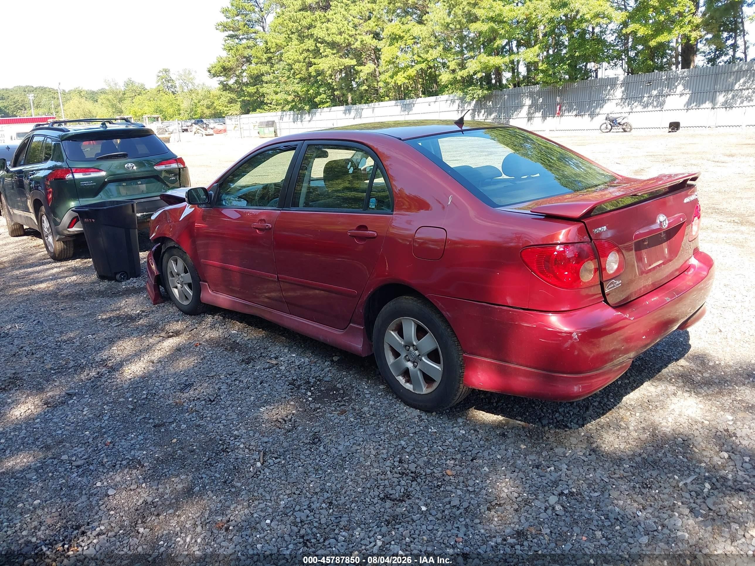2007 Toyota Corolla S Red vin: 2T1BR32E87C813627