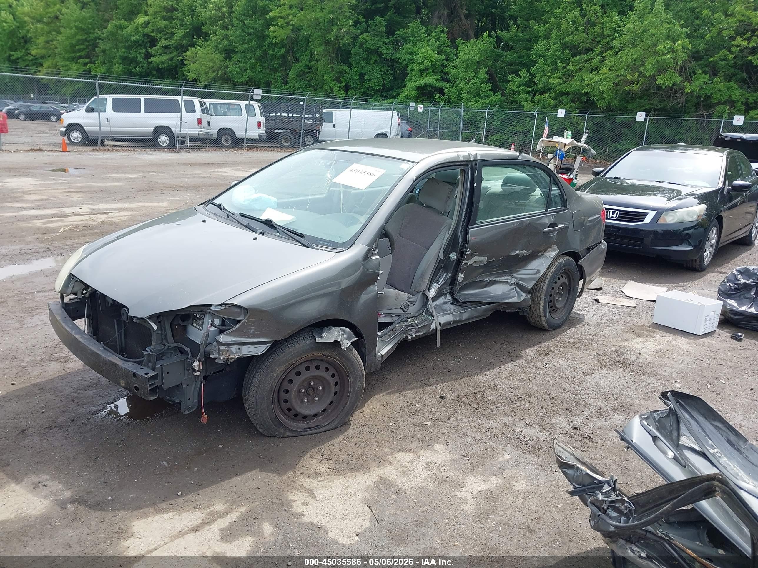 2007 Toyota Corolla Le Gray vin: 2T1BR32E87C839533