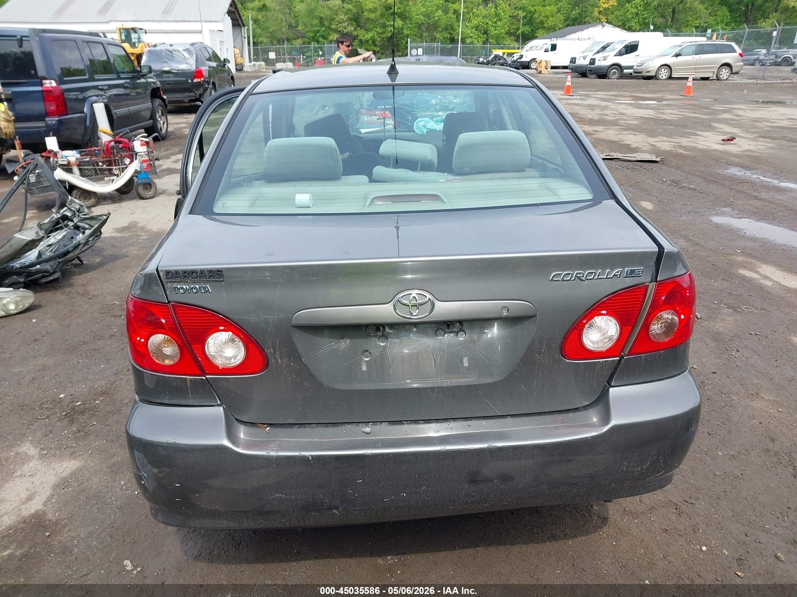 2007 Toyota Corolla Le Gray vin: 2T1BR32E87C839533