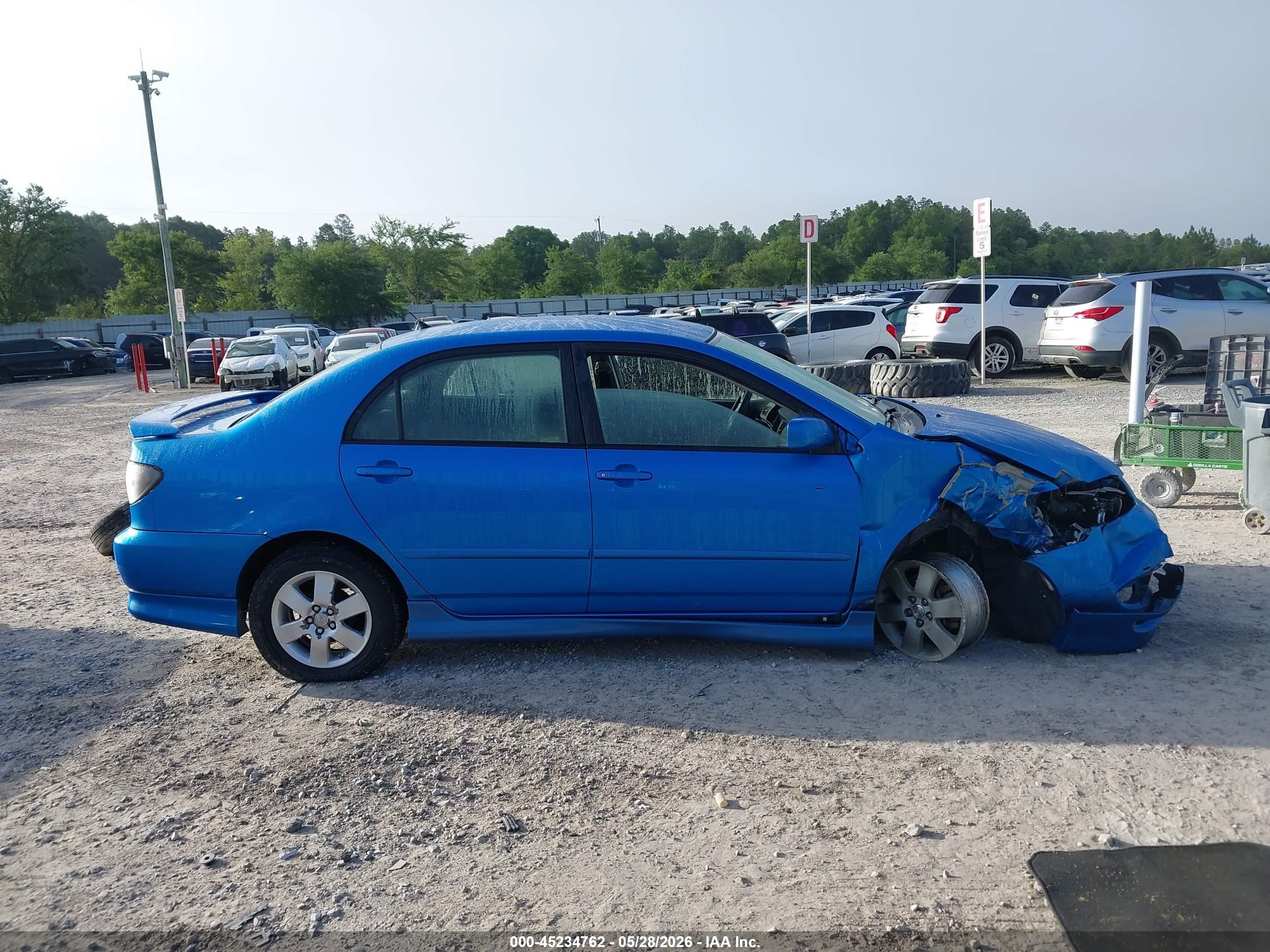 2008 Toyota Corolla S Blue vin: 2T1BR32E88C863140