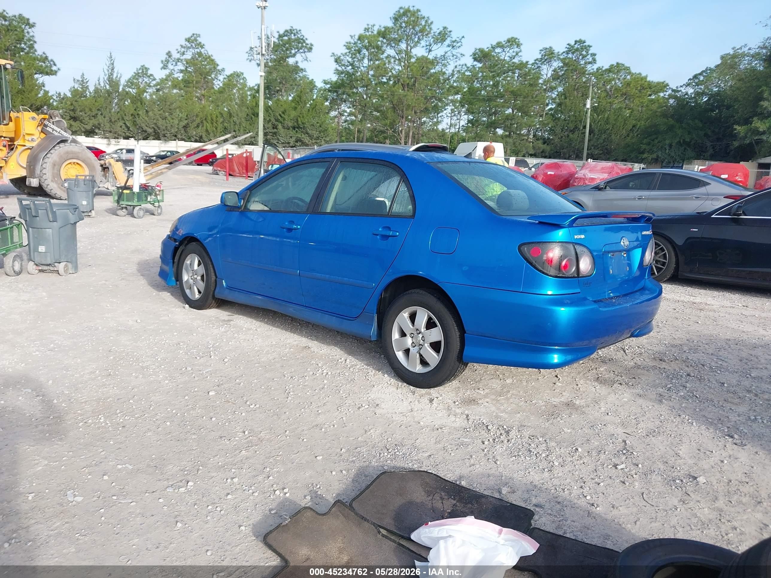 2008 Toyota Corolla S Blue vin: 2T1BR32E88C863140