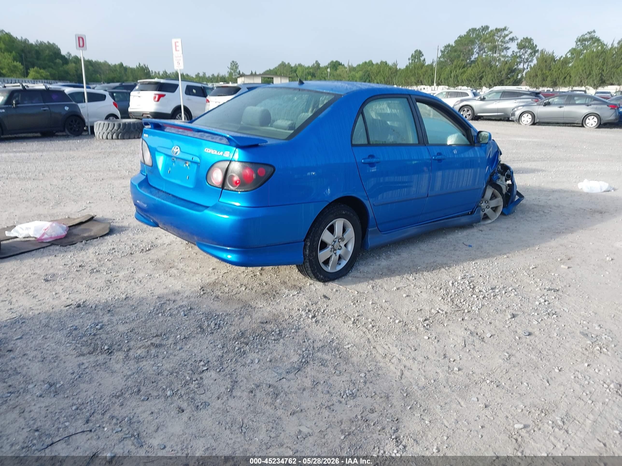 2008 Toyota Corolla S Blue vin: 2T1BR32E88C863140