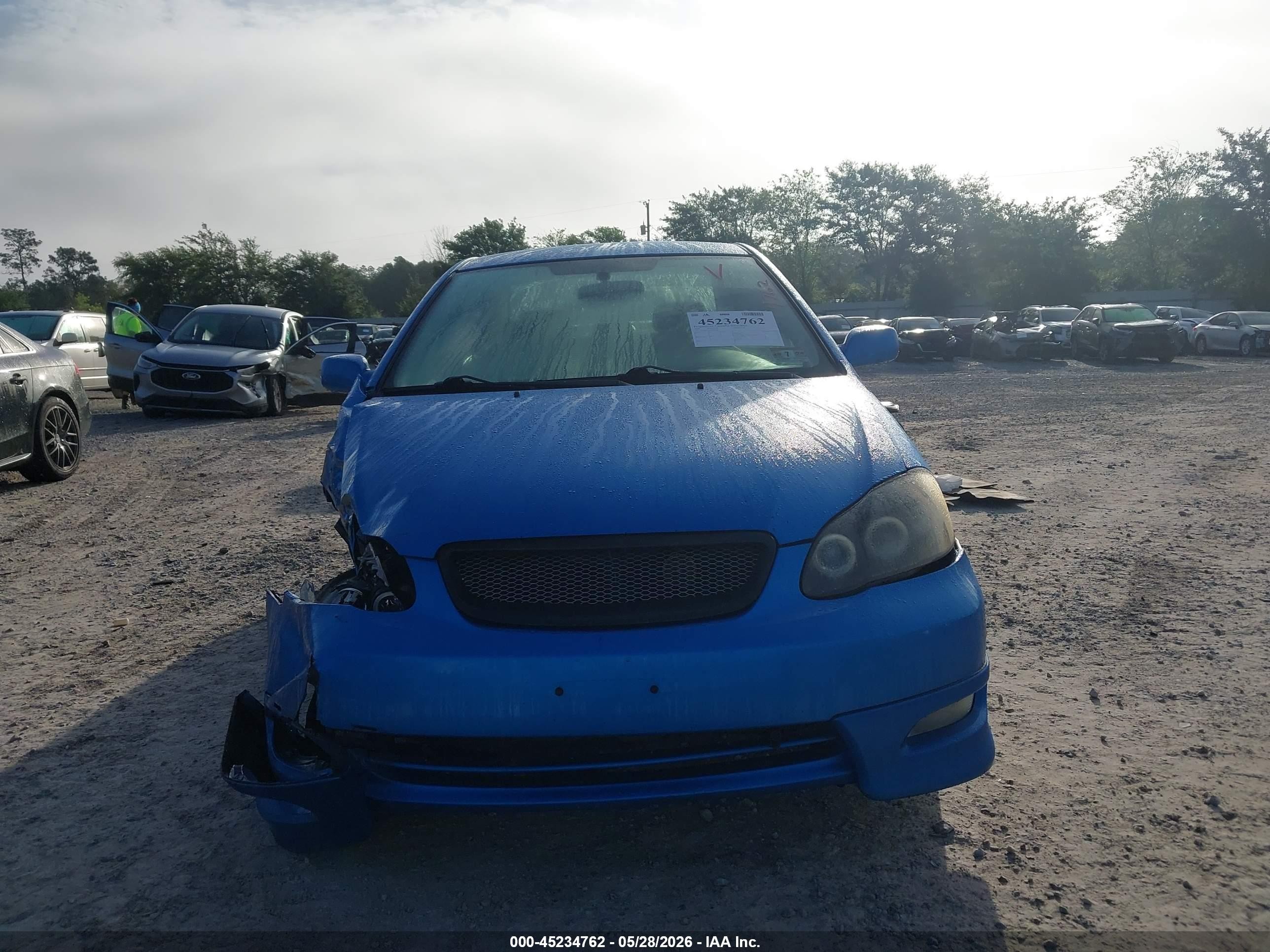 2008 Toyota Corolla S Blue vin: 2T1BR32E88C863140
