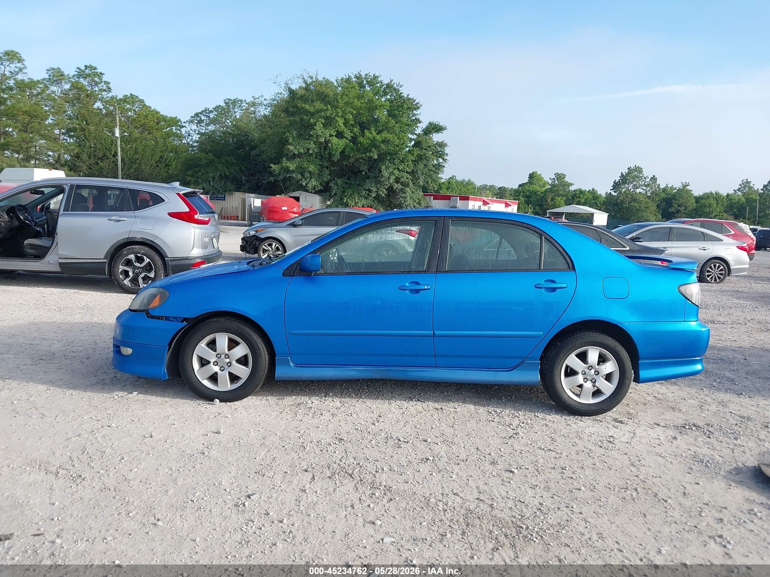 2008 Toyota Corolla S Blue vin: 2T1BR32E88C863140