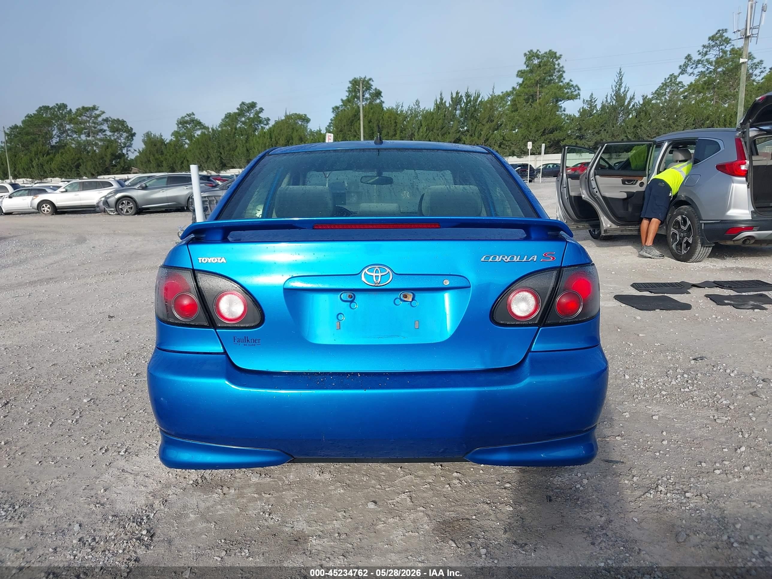 2008 Toyota Corolla S Blue vin: 2T1BR32E88C863140