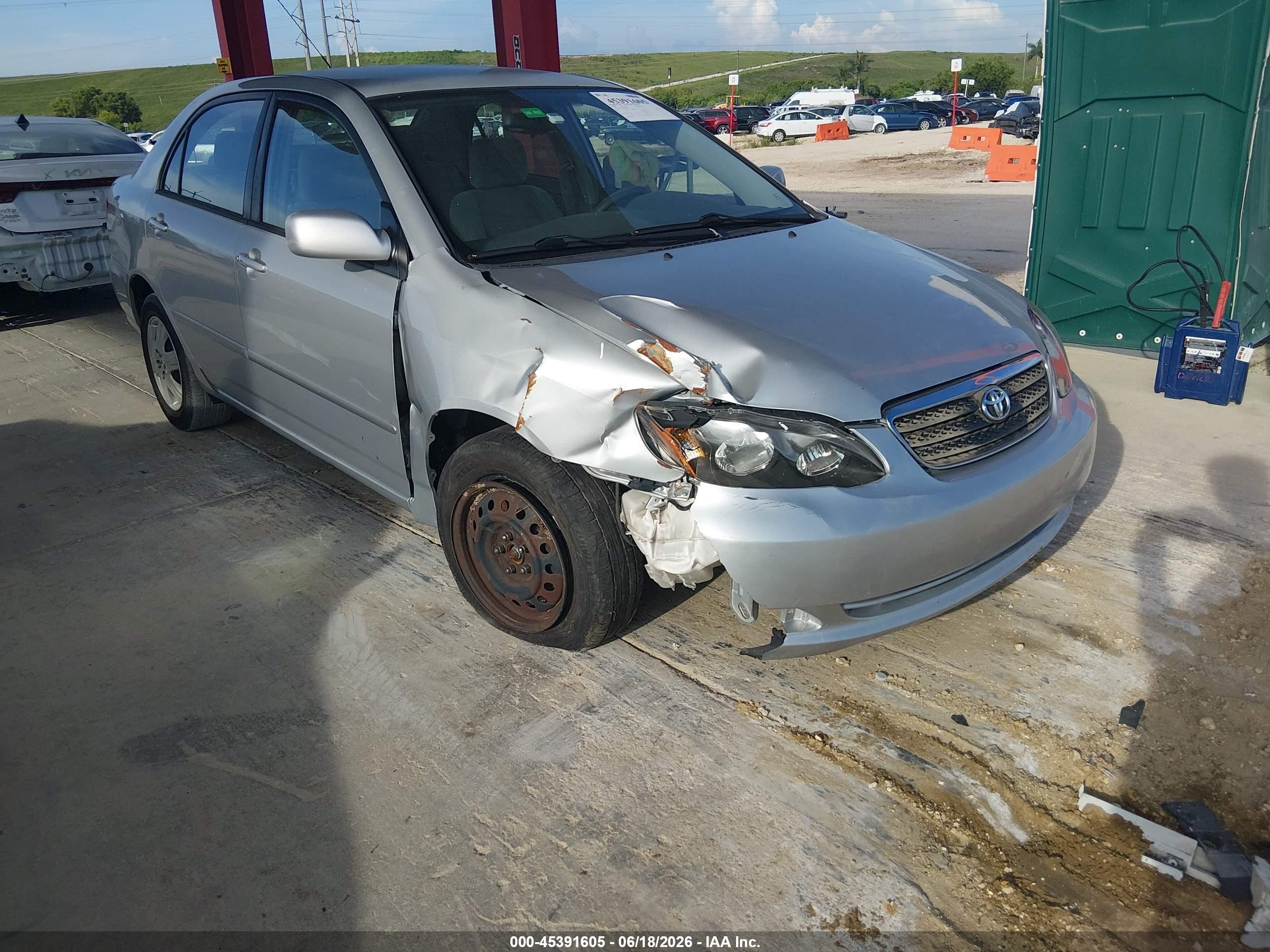 2008 Toyota Corolla Le Gray vin: 2T1BR32E88C906682
