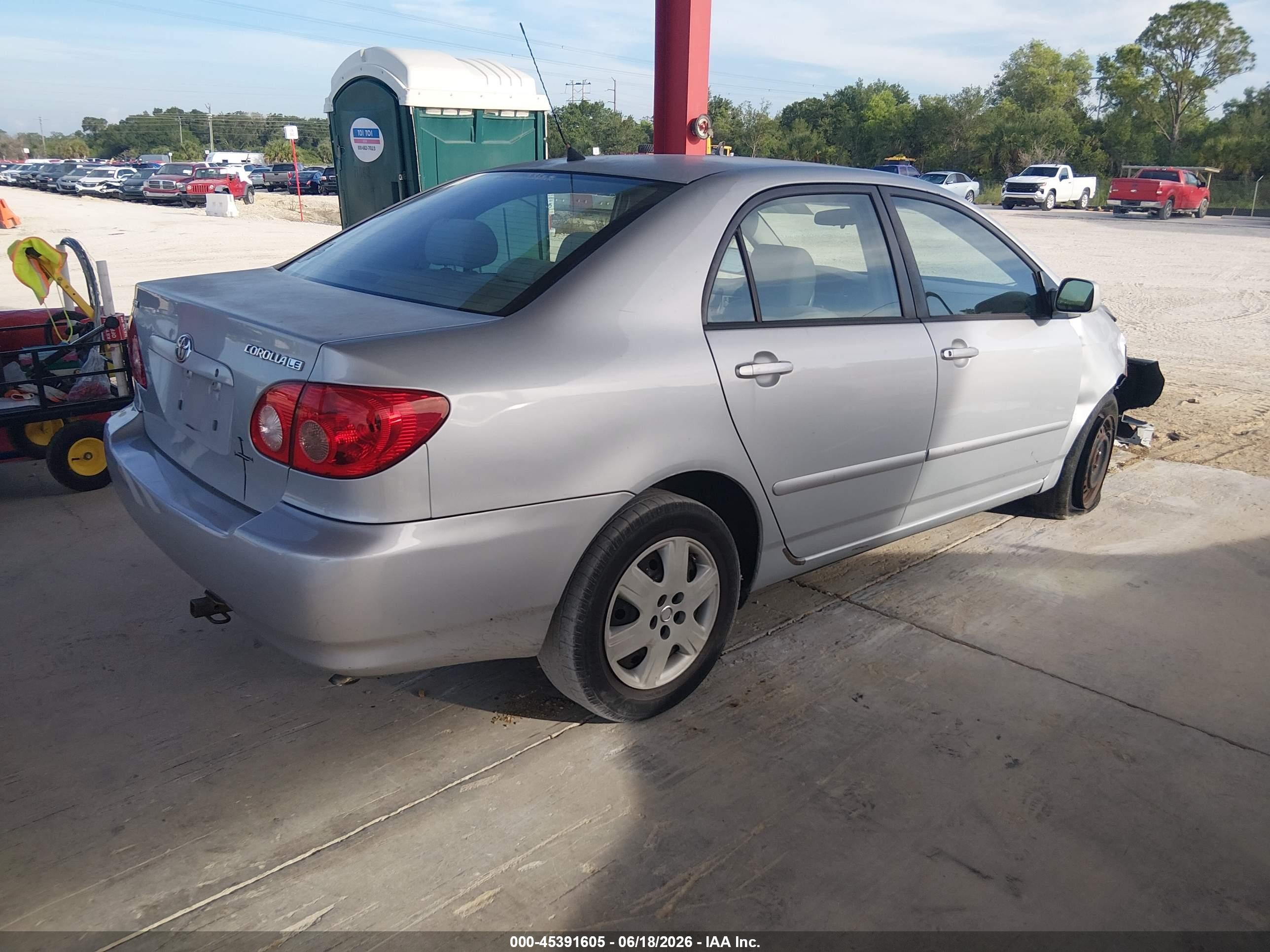 2008 Toyota Corolla Le Gray vin: 2T1BR32E88C906682