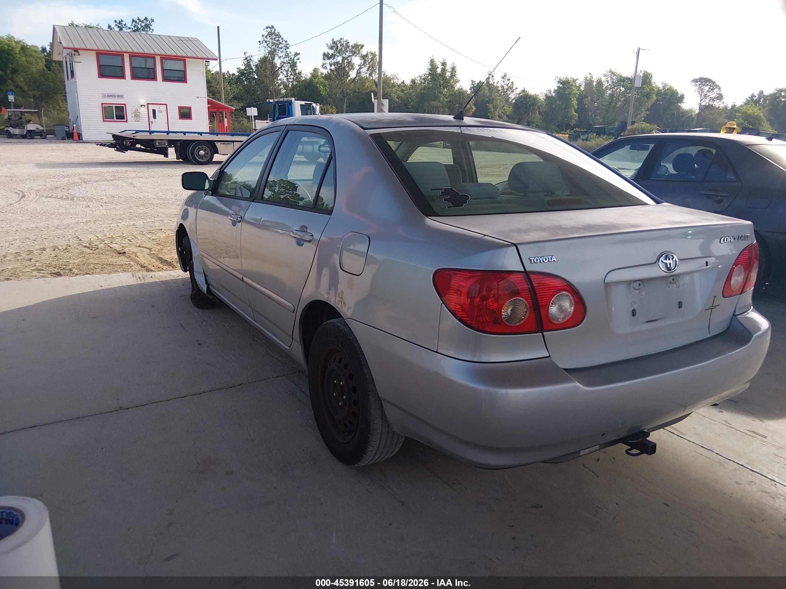 2008 Toyota Corolla Le Gray vin: 2T1BR32E88C906682