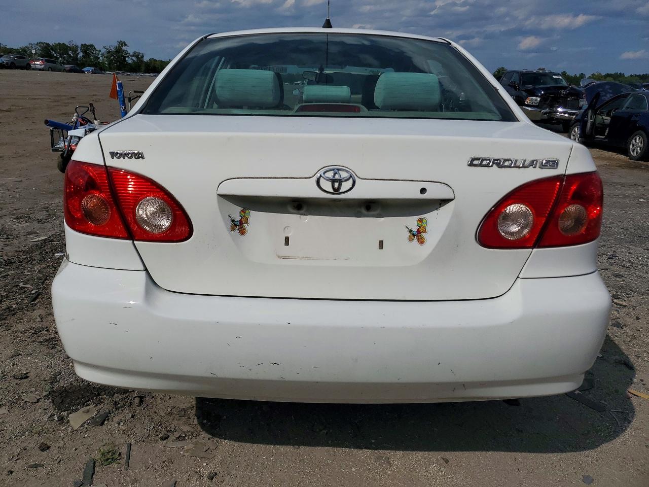 2008 Toyota Corolla Le White vin: 2T1BR32E88C927595