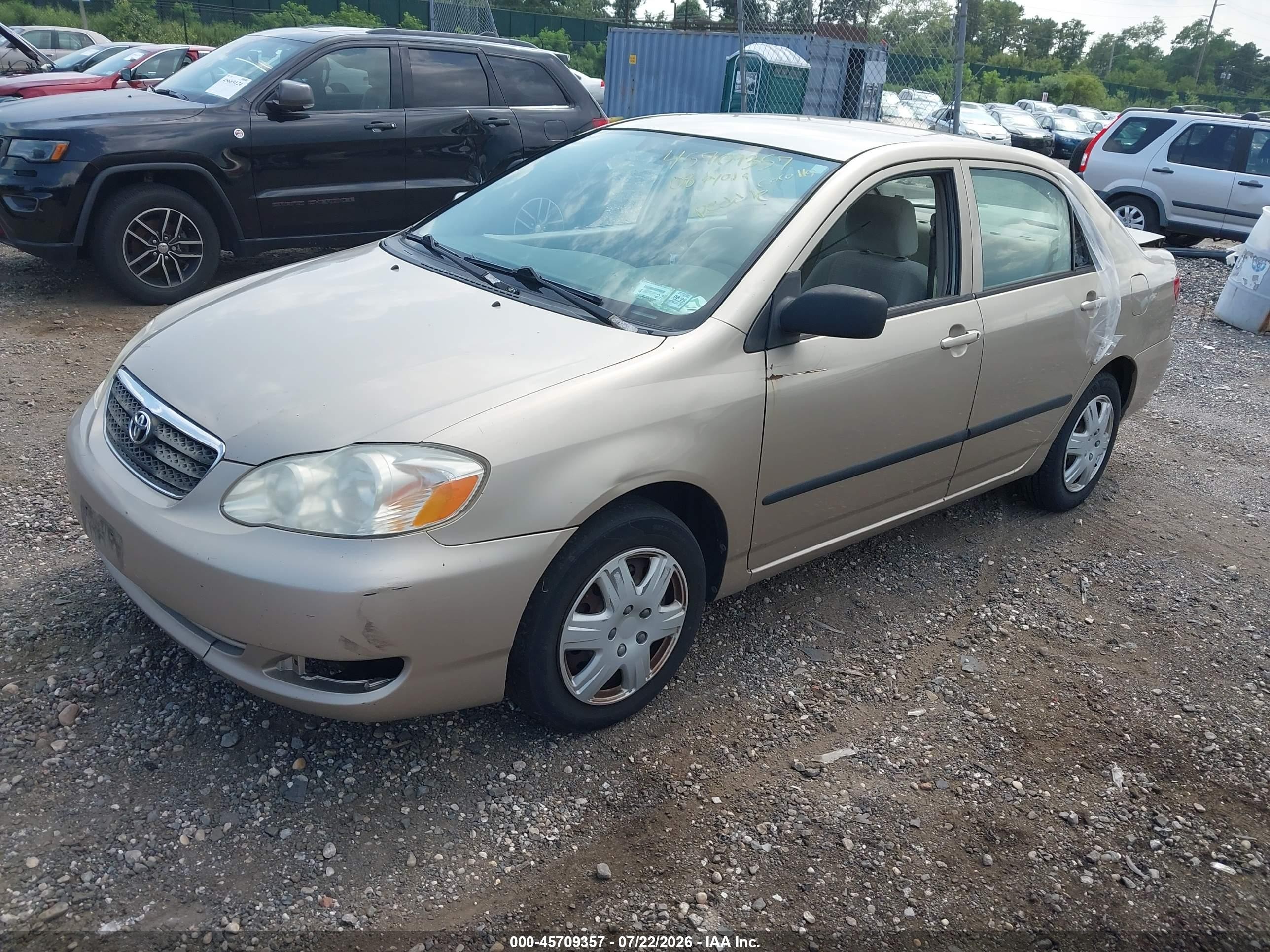 2008 Toyota Corolla Ce Gold vin: 2T1BR32E88C934045