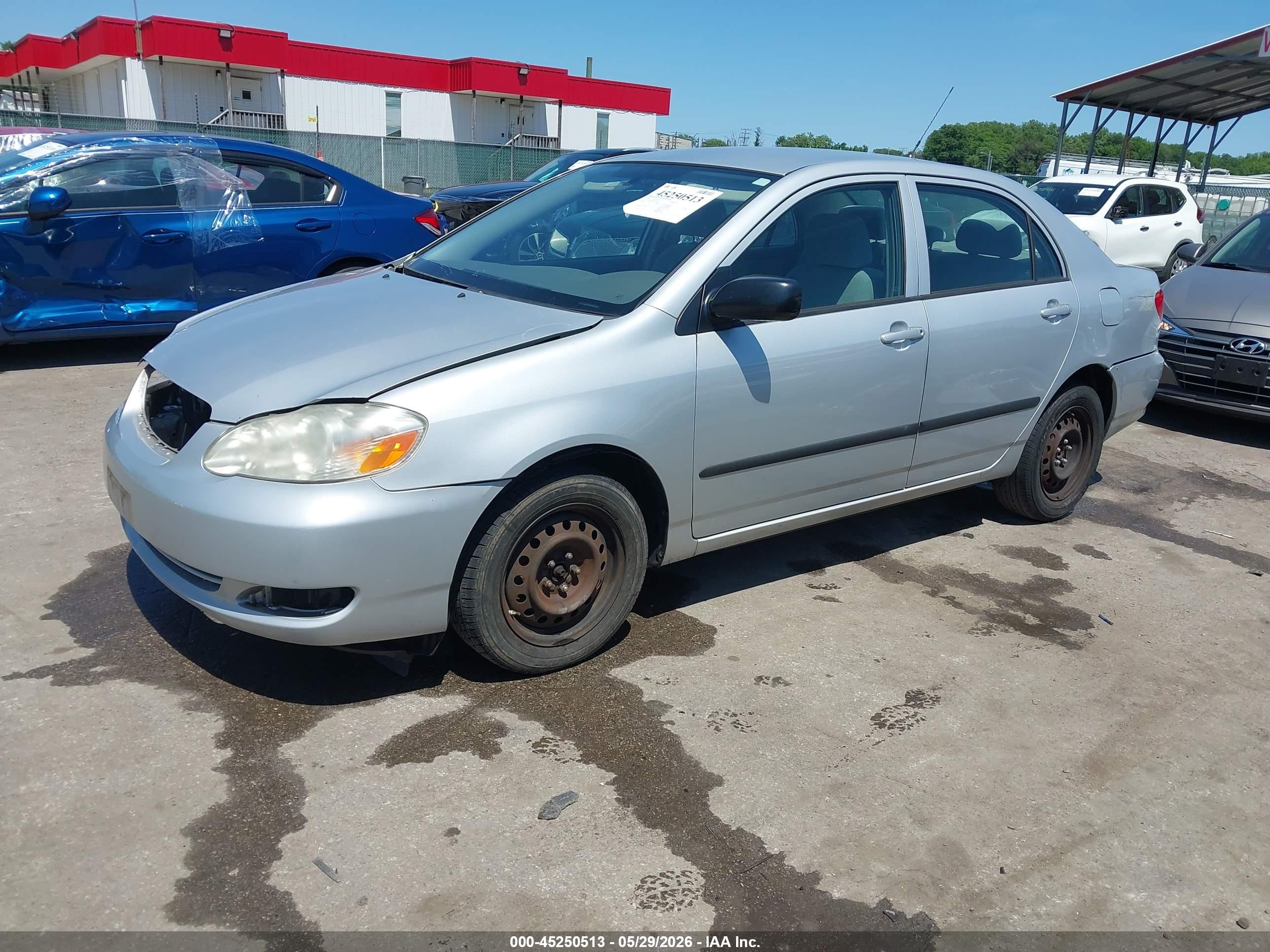 2008 Toyota Corolla Ce Silver vin: 2T1BR32E88C939200