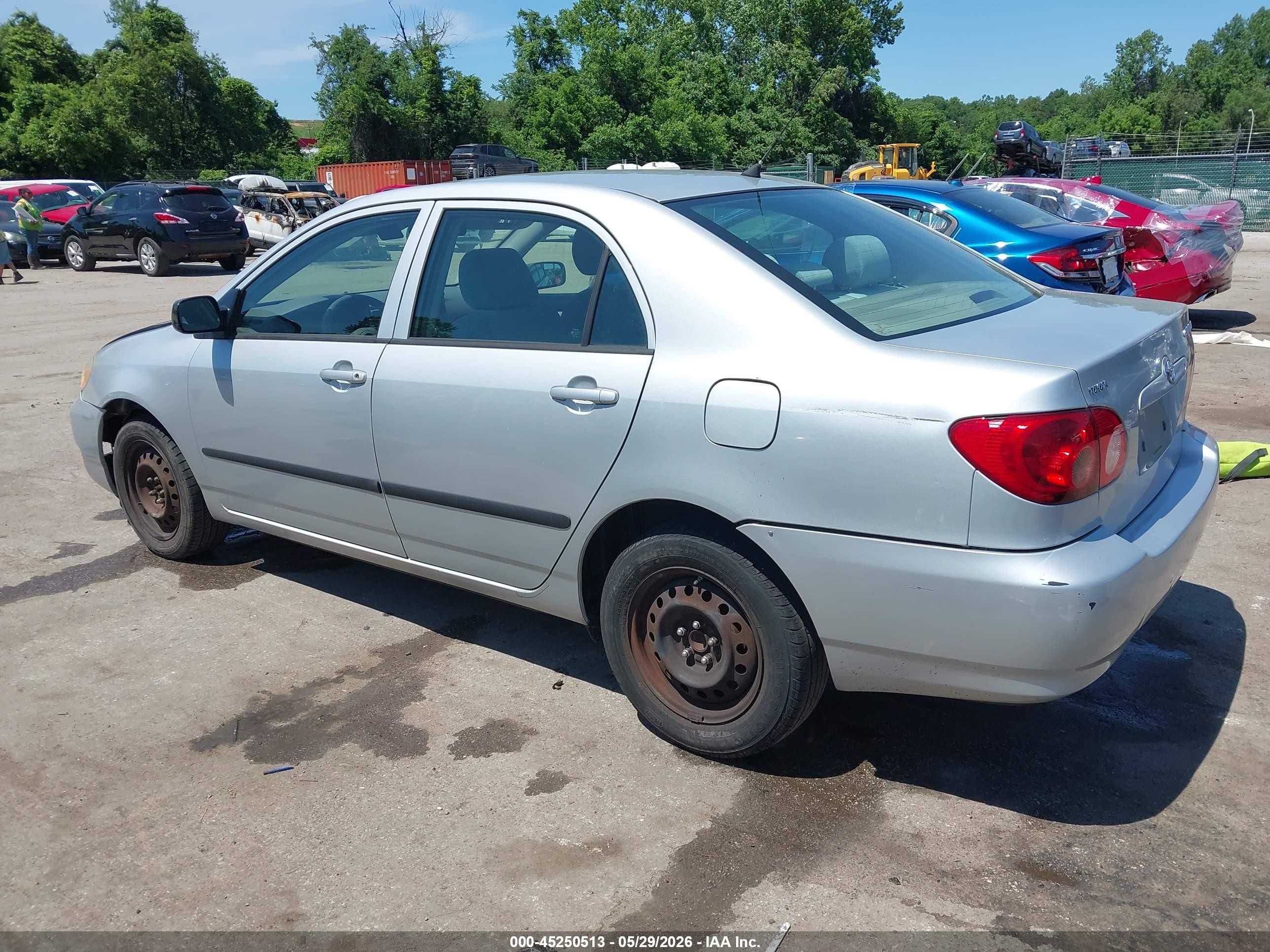 2008 Toyota Corolla Ce Silver vin: 2T1BR32E88C939200