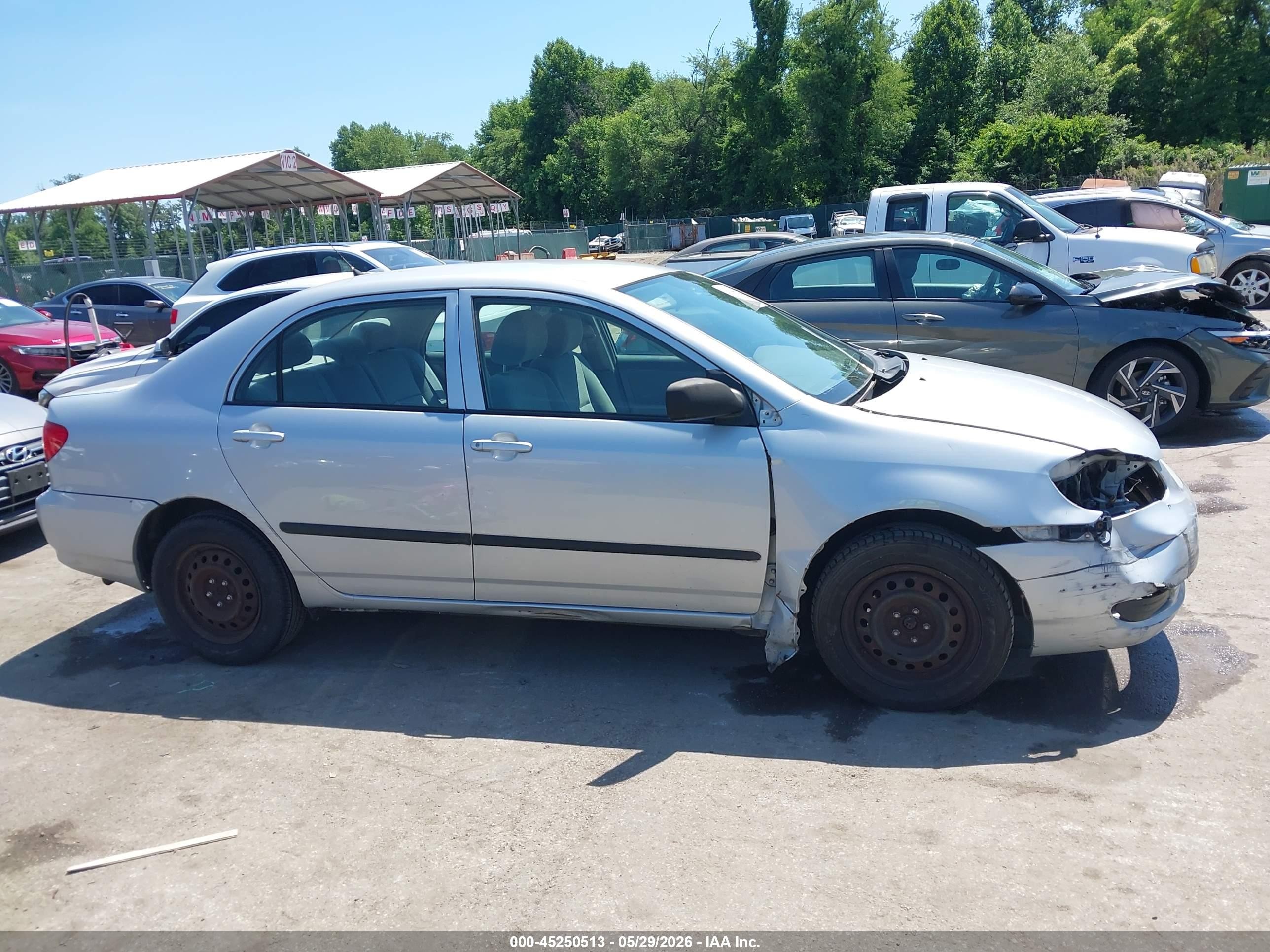2008 Toyota Corolla Ce Silver vin: 2T1BR32E88C939200