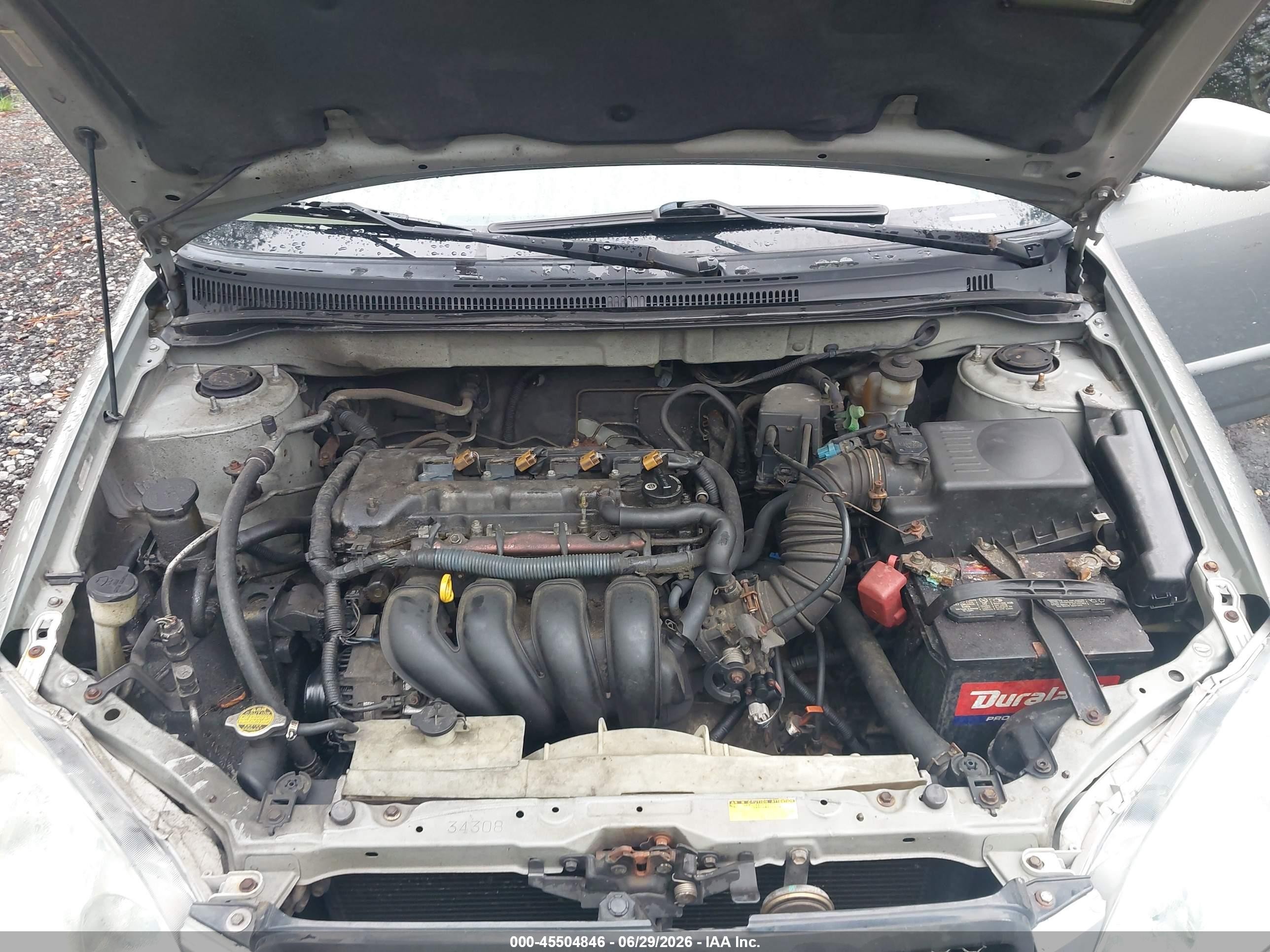 2003 Toyota Corolla Le Gray vin: 2T1BR32E93C001019