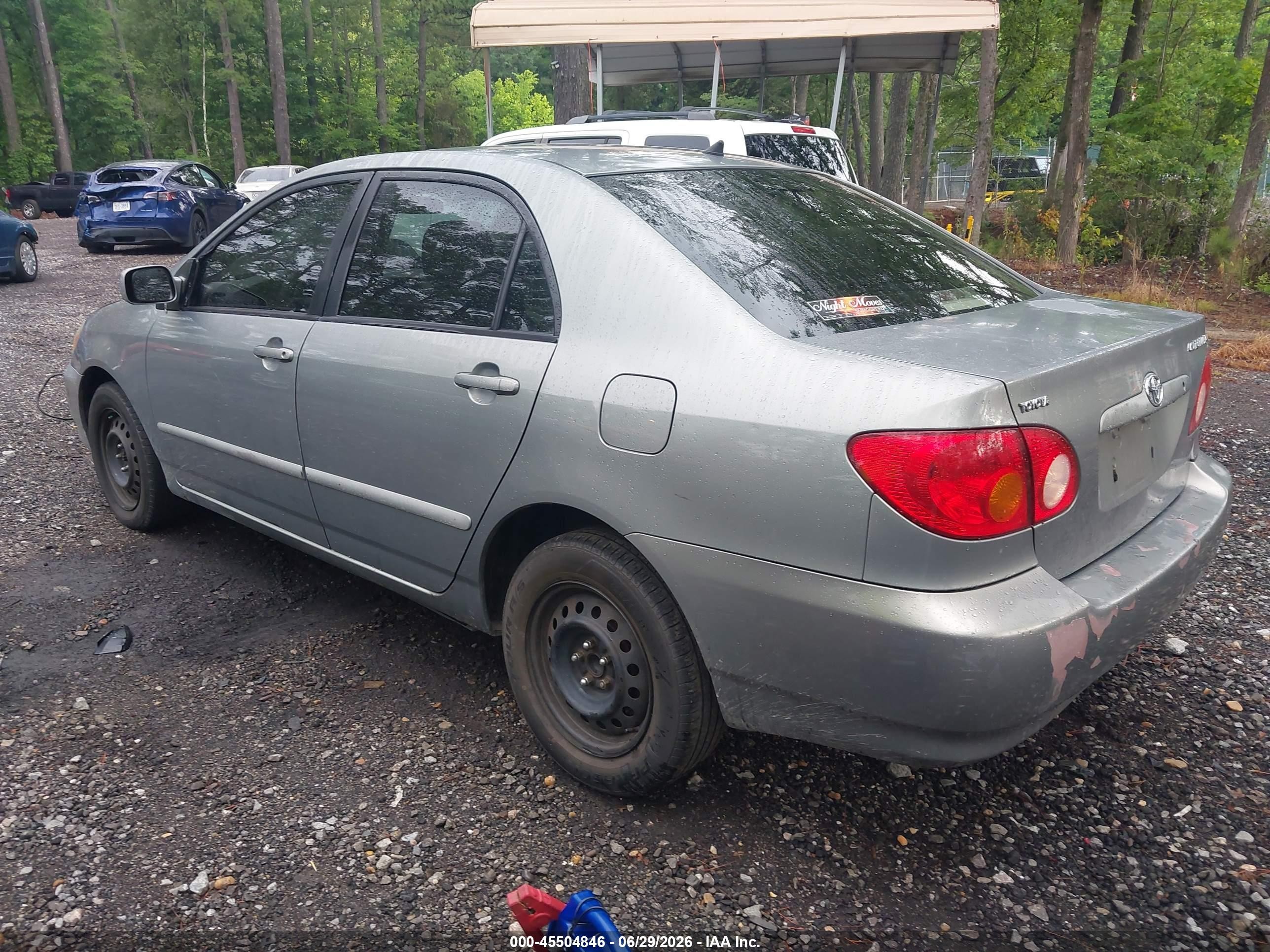 2003 Toyota Corolla Le Gray vin: 2T1BR32E93C001019