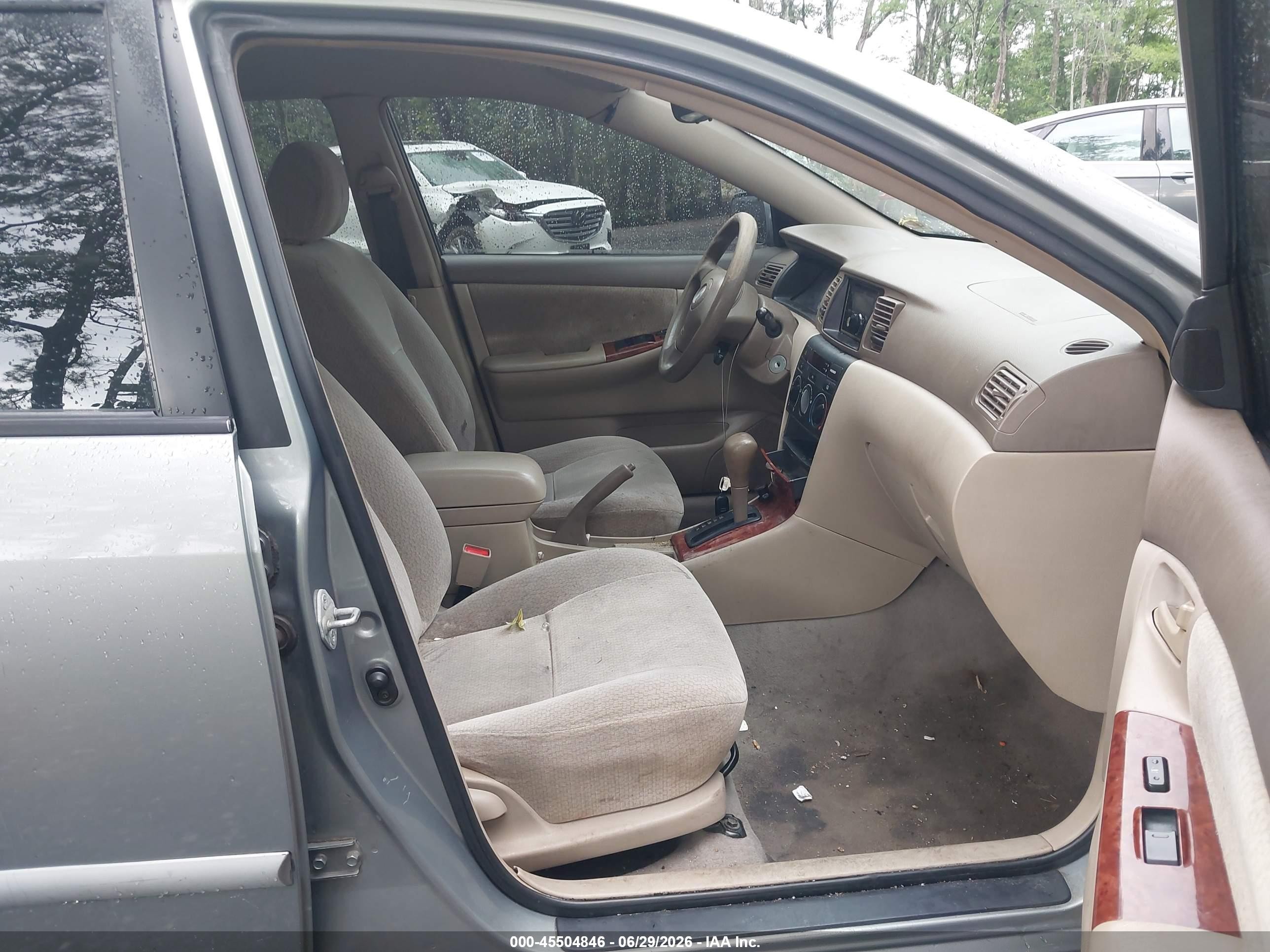 2003 Toyota Corolla Le Gray vin: 2T1BR32E93C001019