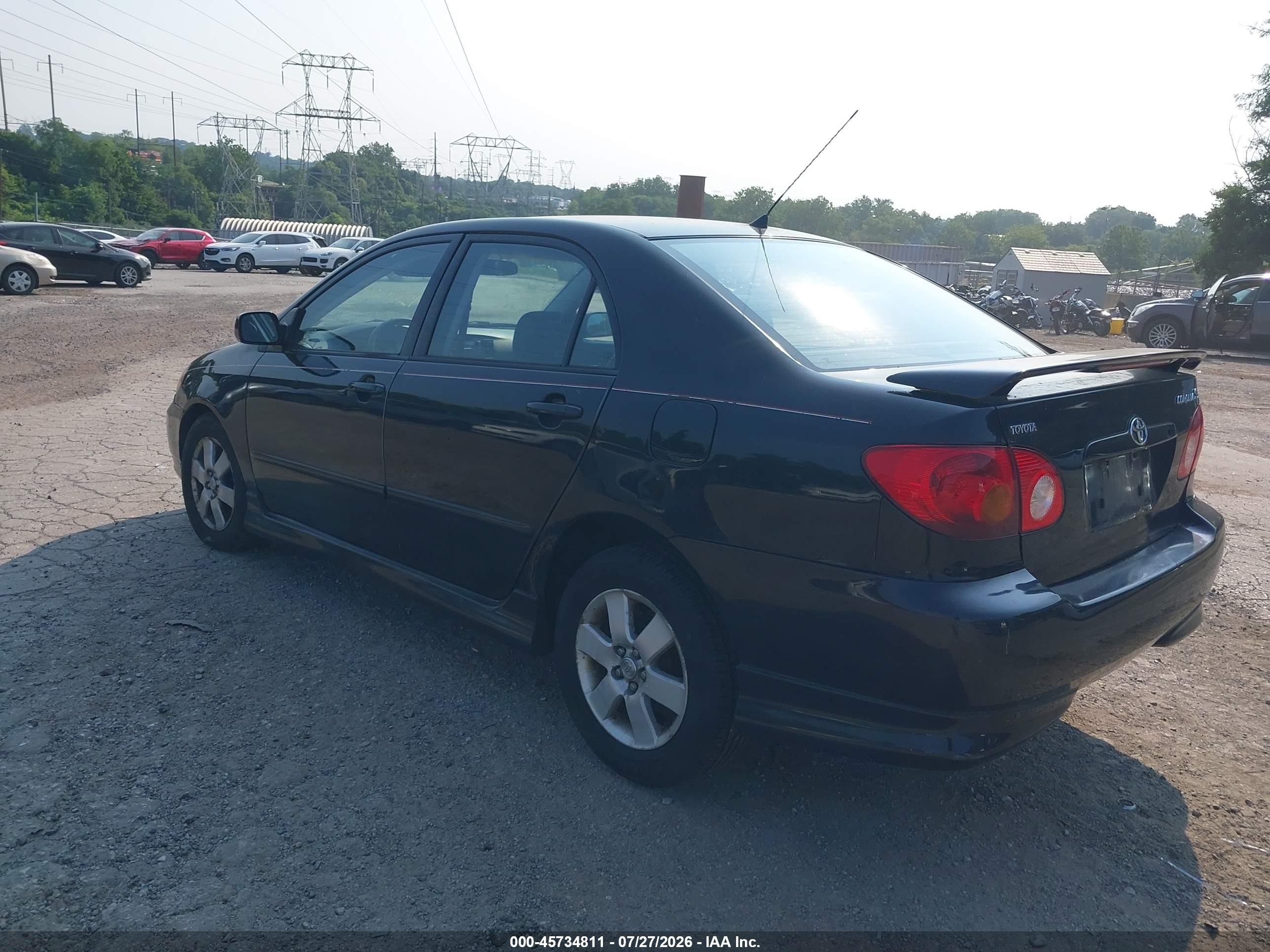 2003 Toyota Corolla S Black vin: 2T1BR32E93C081485