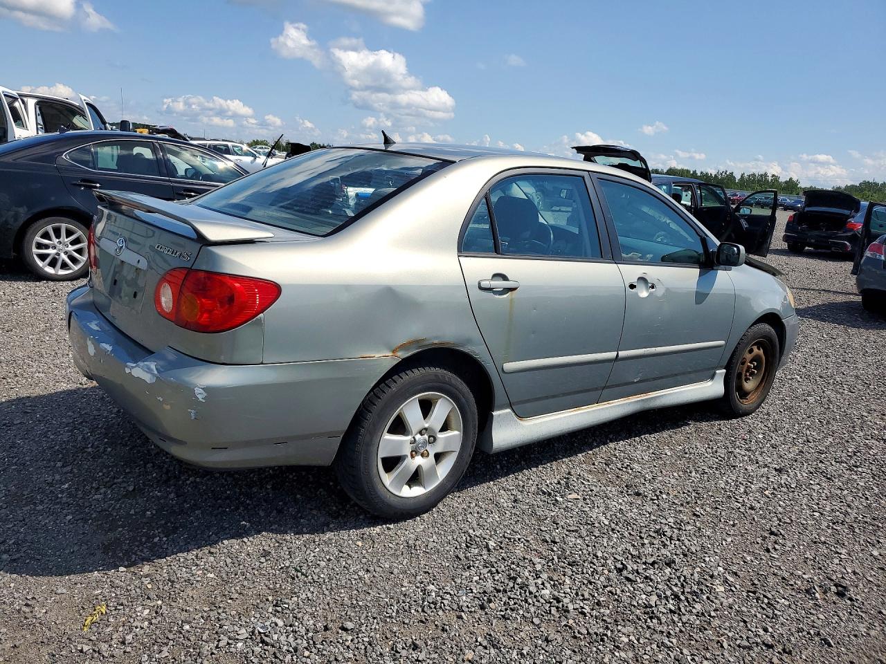 2003 Toyota Corolla Ce Gray vin: 2T1BR32E93C737636