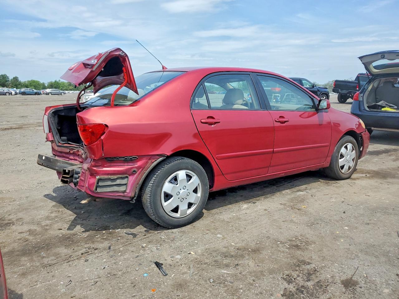 2004 Toyota Corolla Le Red vin: 2T1BR32E94C227630