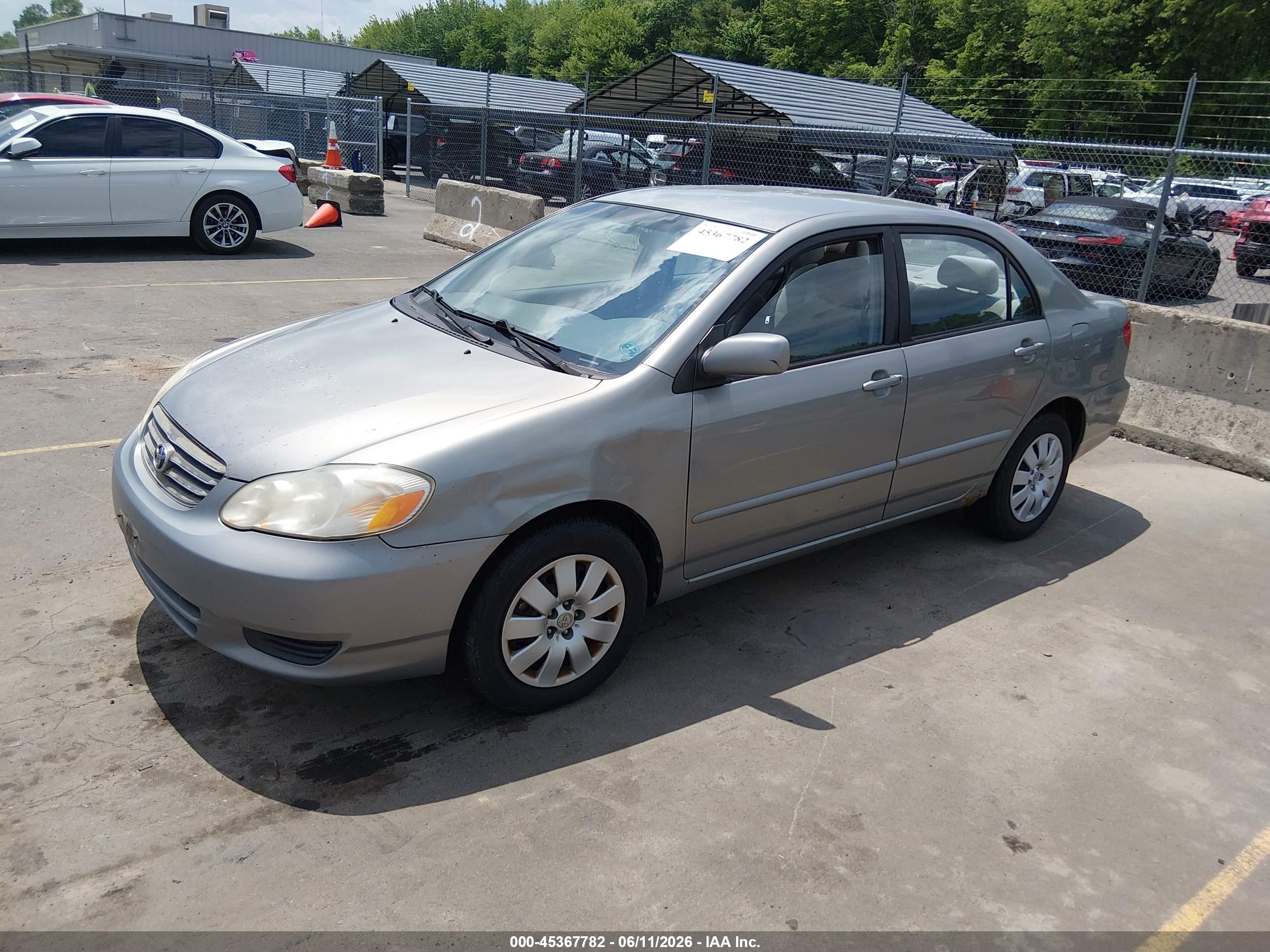 2004 Toyota Corolla Le Silver vin: 2T1BR32E94C270817