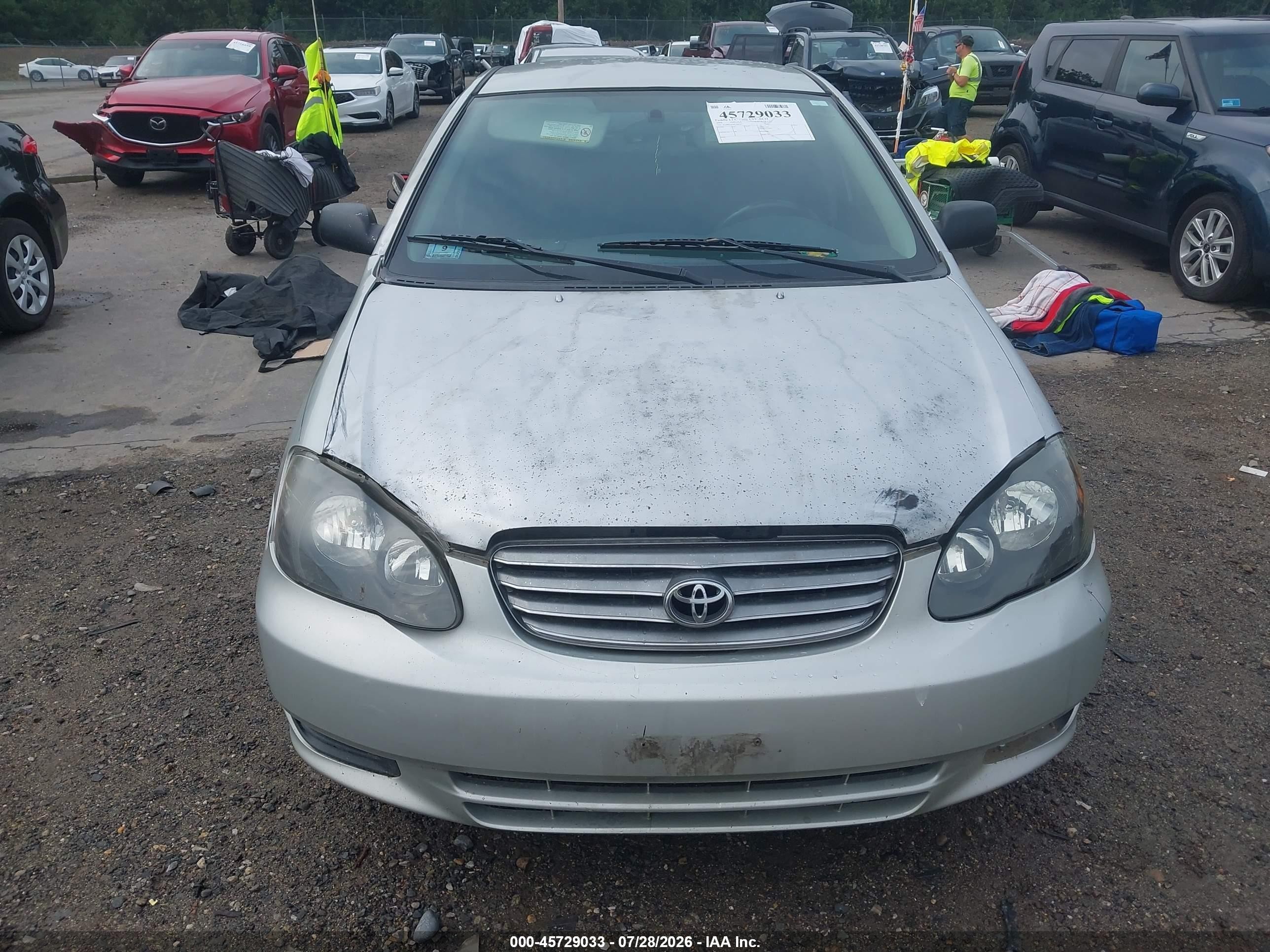 2004 Toyota Corolla S Silver vin: 2T1BR32E94C288587