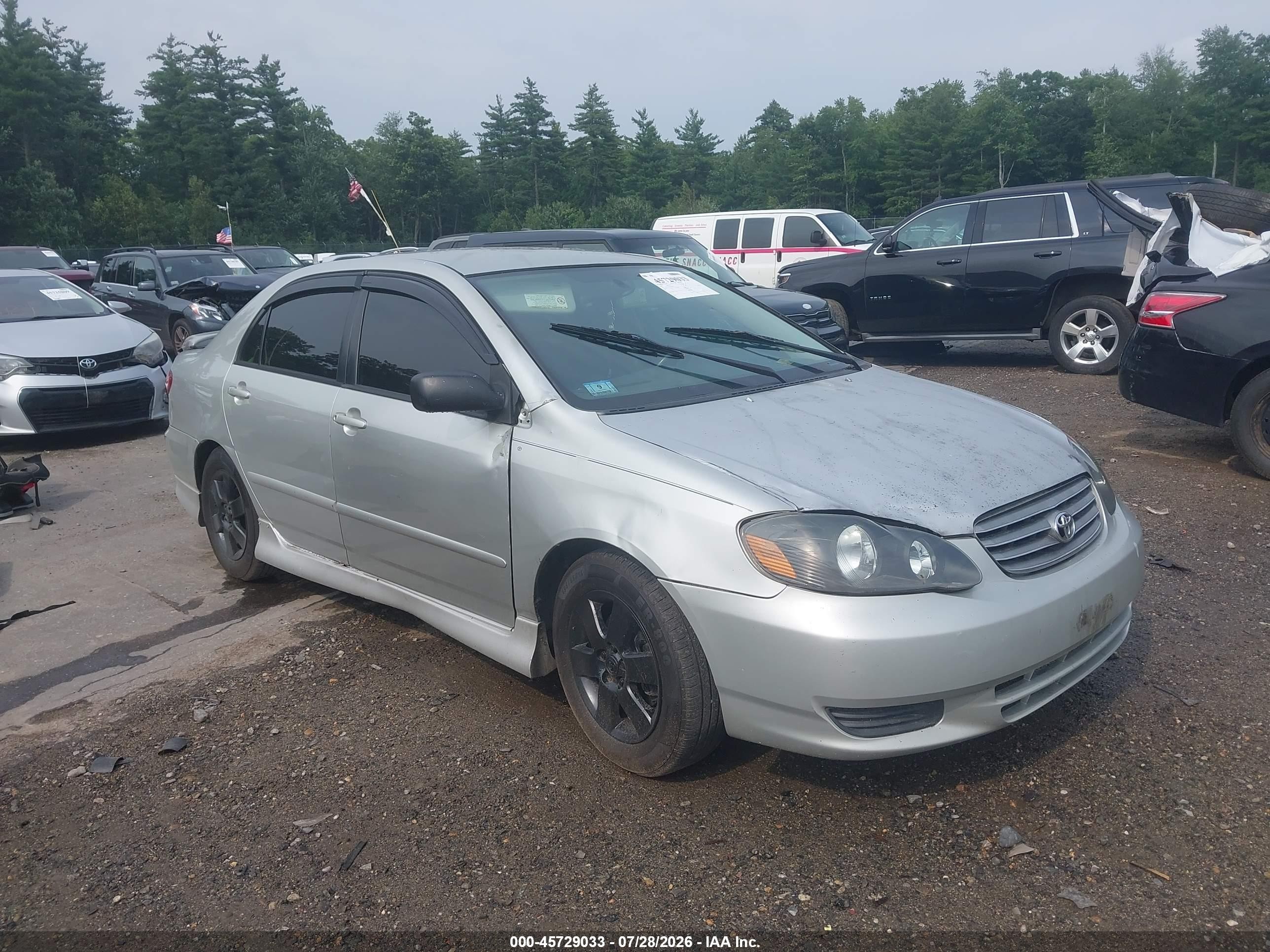 2004 Toyota Corolla S Серебряный vin: 2T1BR32E94C288587