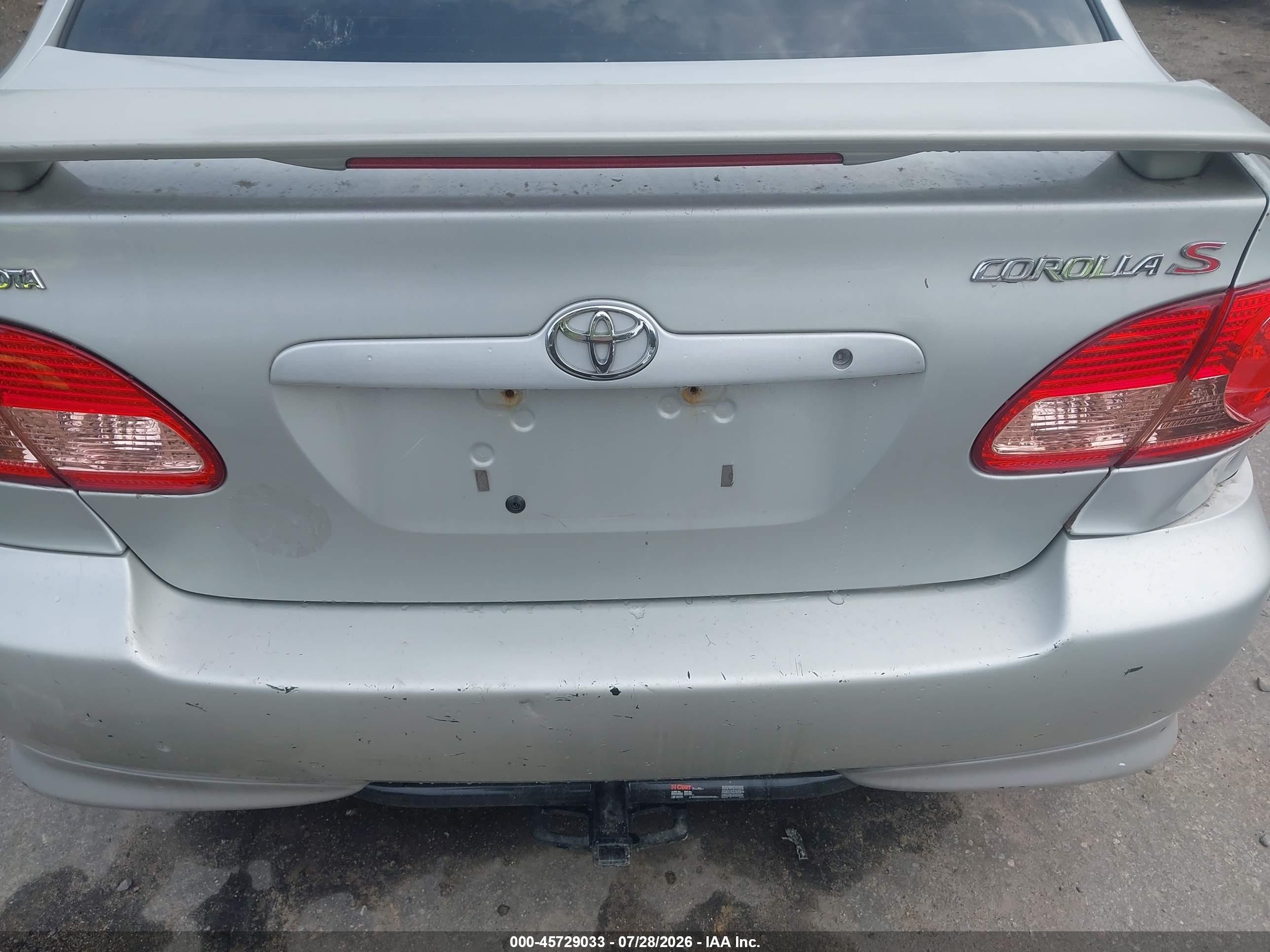 2004 Toyota Corolla S Silver vin: 2T1BR32E94C288587