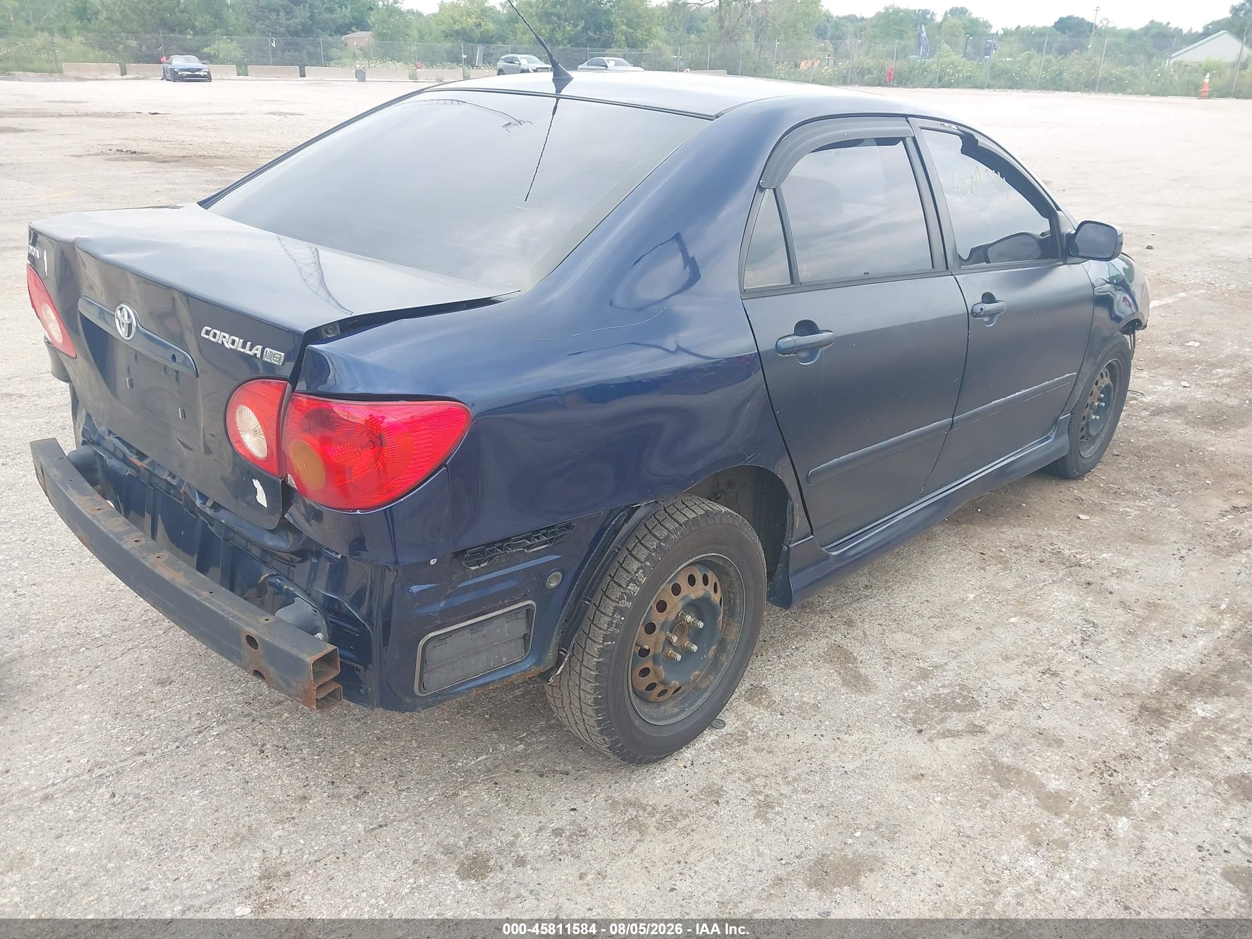 2004 Toyota Corolla Le Dark Blue vin: 2T1BR32E94C297709