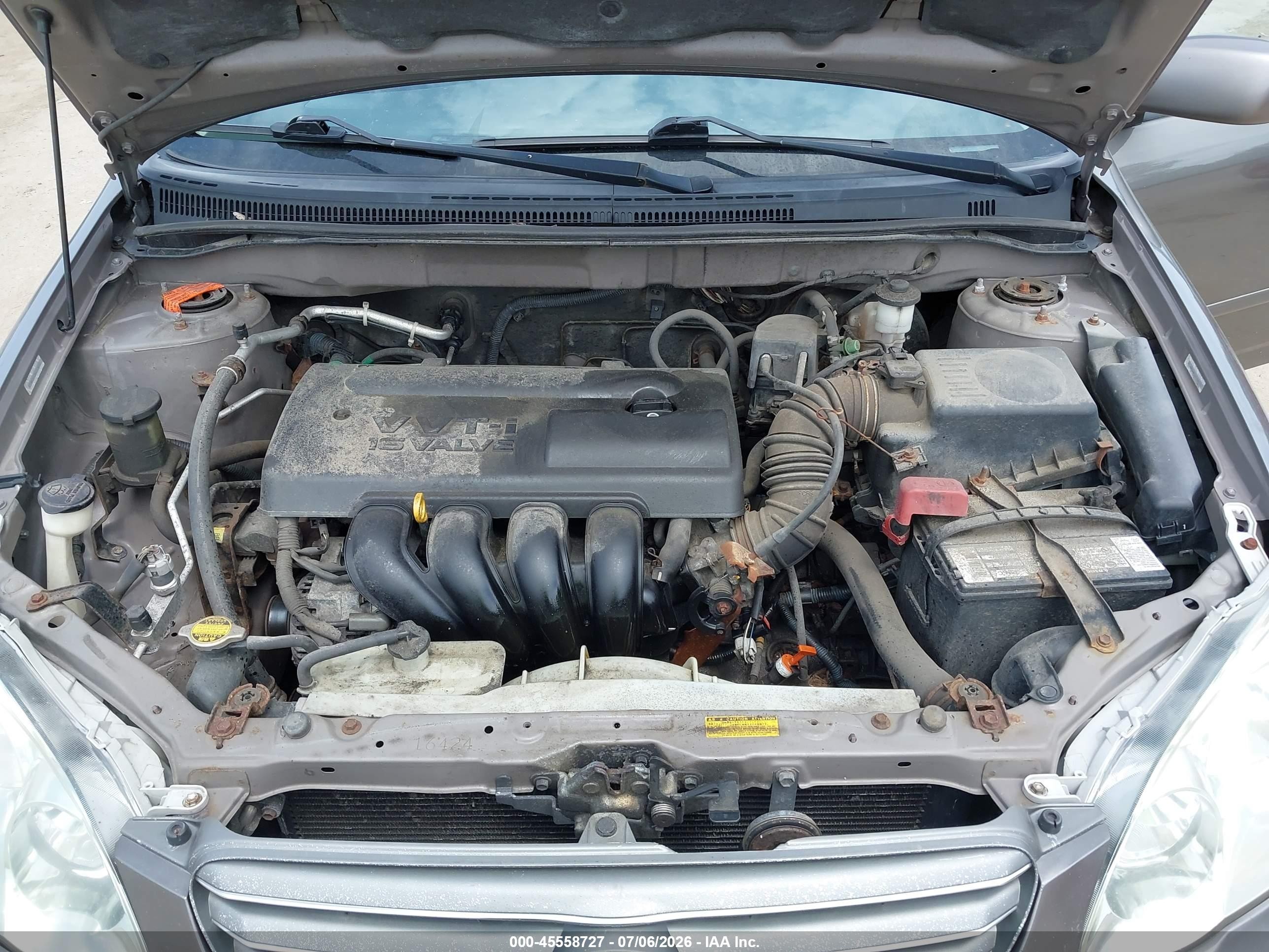 2004 Toyota Corolla S Серый vin: 2T1BR32E94C308093