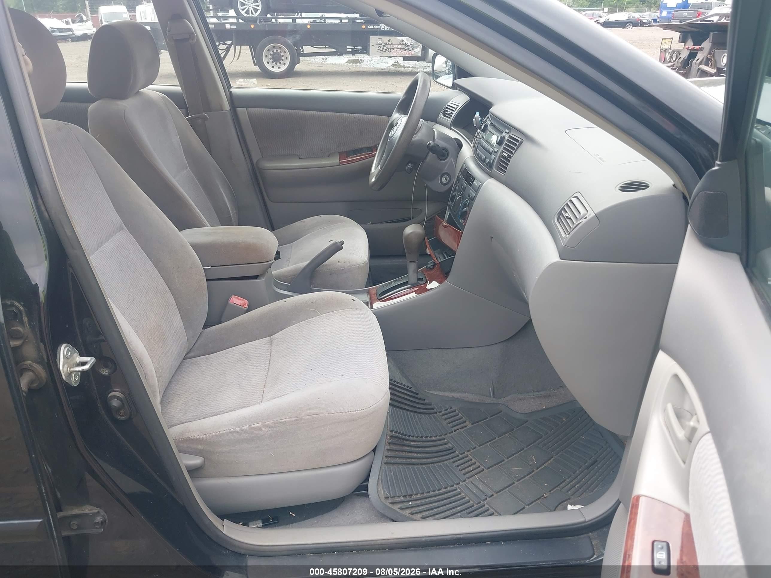 2005 Toyota Corolla Le Black vin: 2T1BR32E95C337434