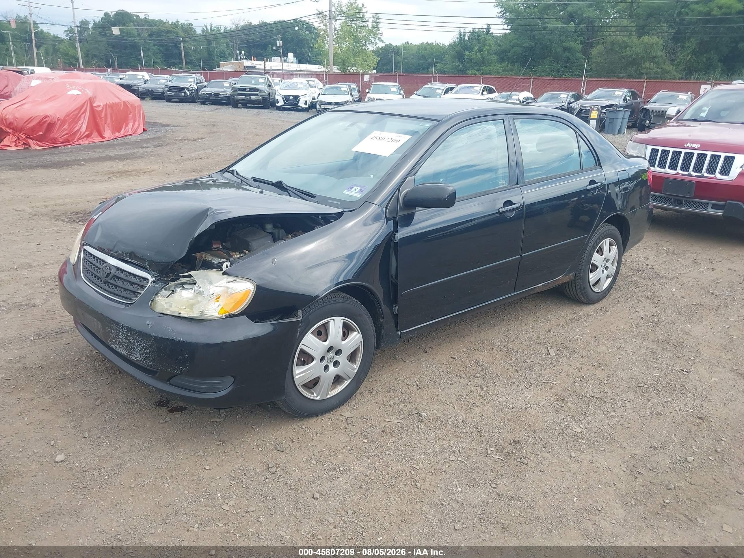 2005 Toyota Corolla Le Black vin: 2T1BR32E95C337434