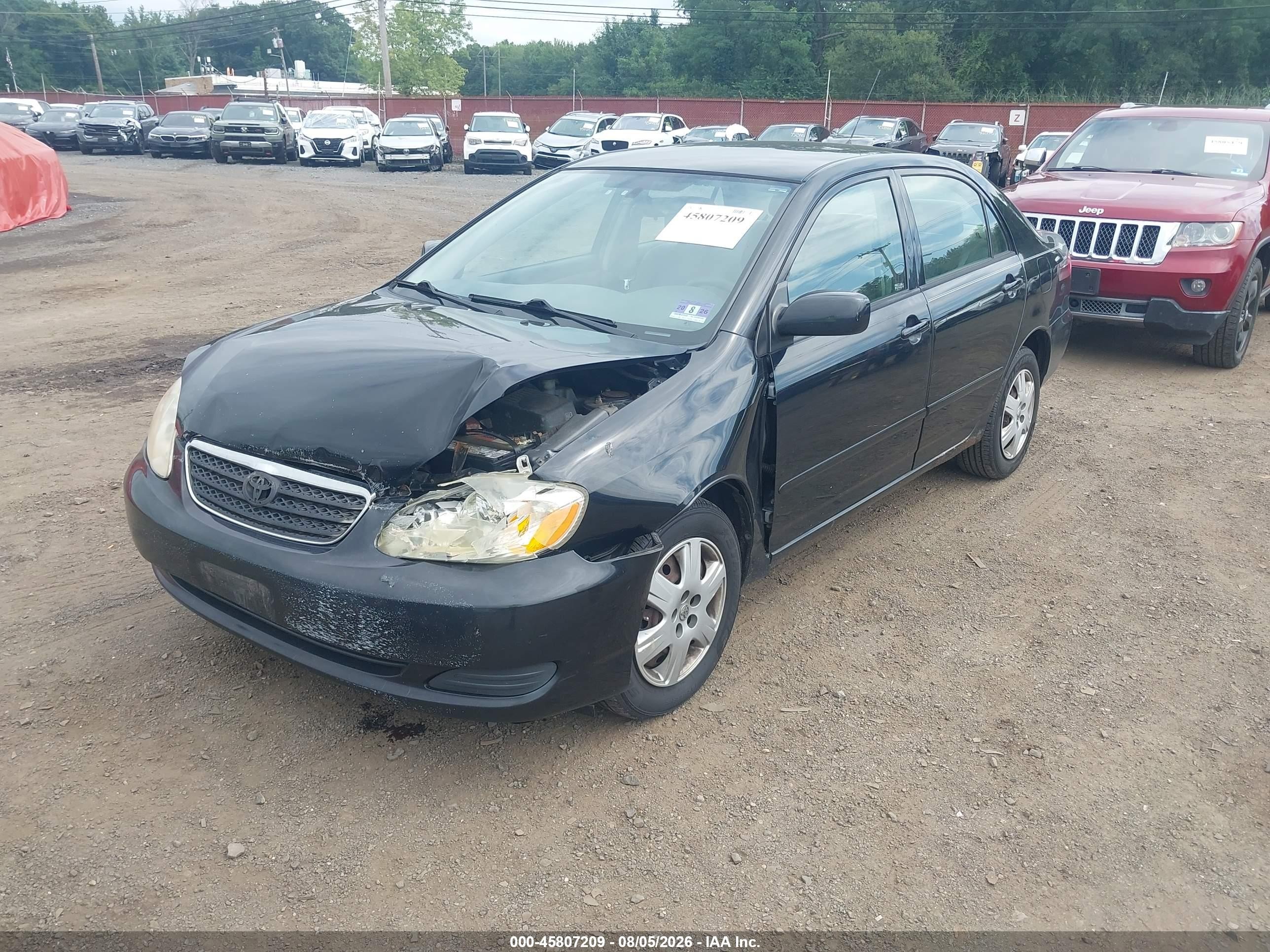 2005 Toyota Corolla Le Black vin: 2T1BR32E95C337434