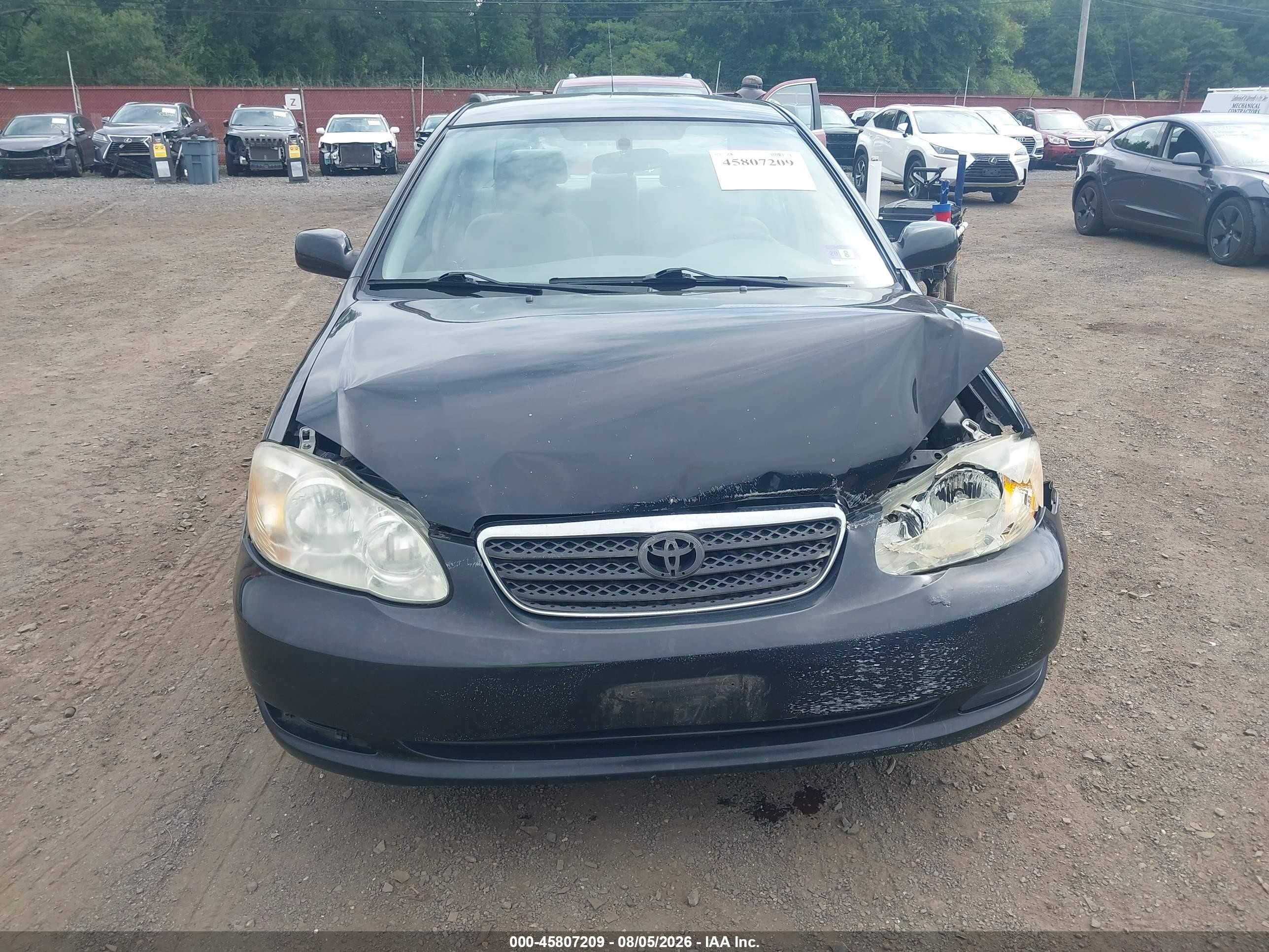 2005 Toyota Corolla Le Black vin: 2T1BR32E95C337434