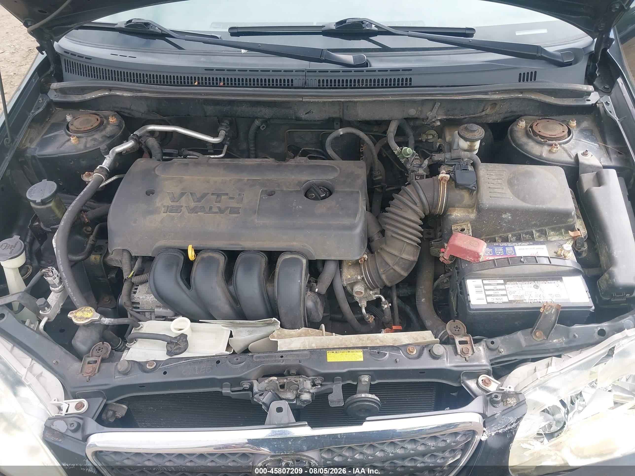 2005 Toyota Corolla Le Black vin: 2T1BR32E95C337434