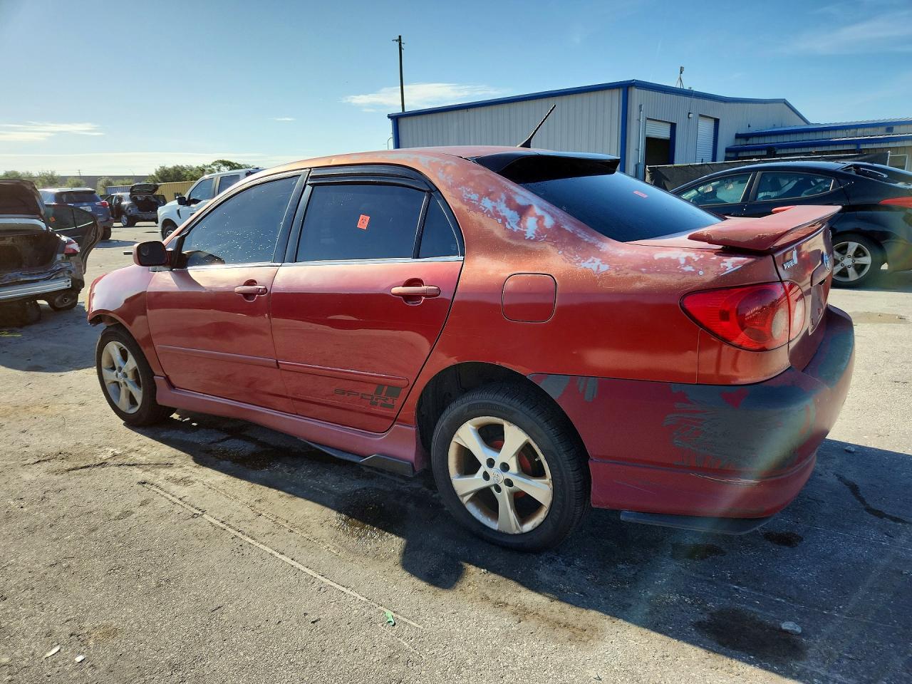 2005 Toyota Corolla S Red vin: 2T1BR32E95C354377