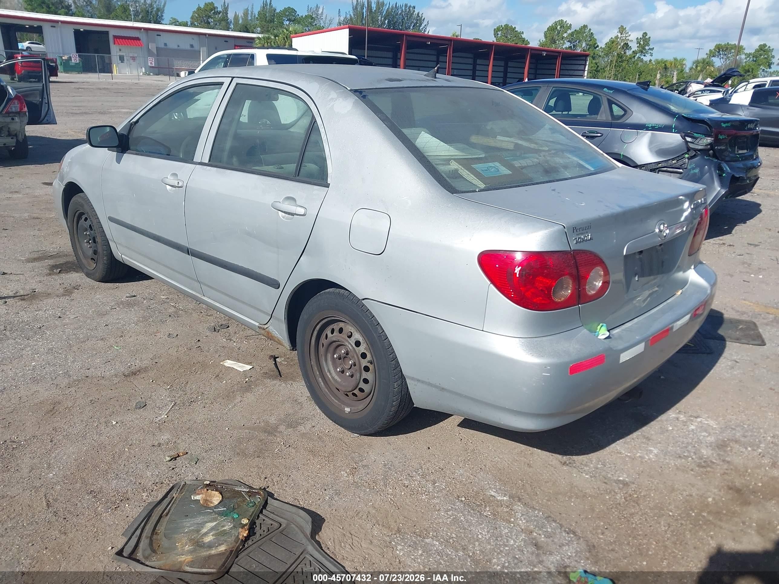 2005 Toyota Corolla Ce Silver vin: 2T1BR32E95C360874