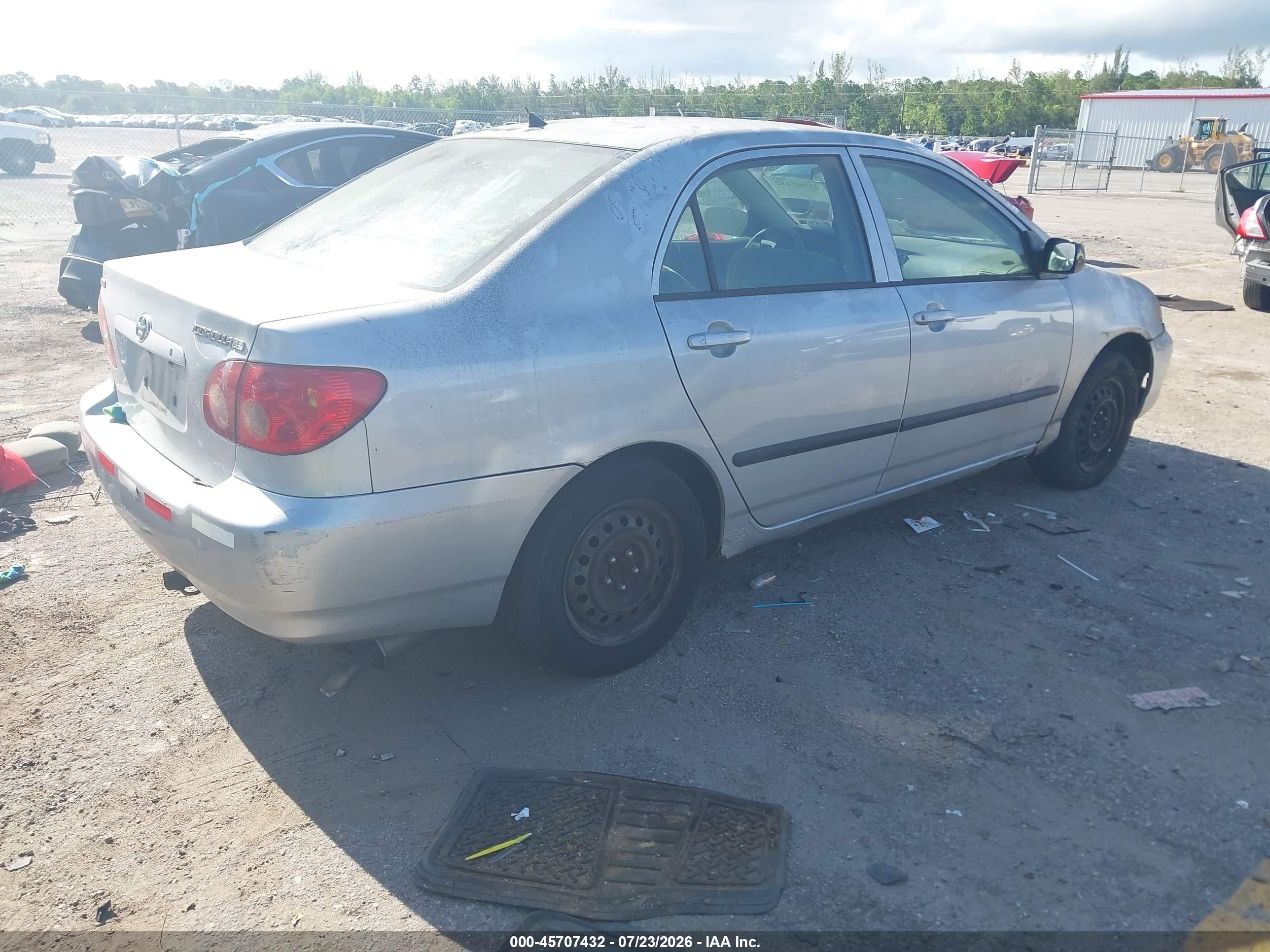 2005 Toyota Corolla Ce Silver vin: 2T1BR32E95C360874