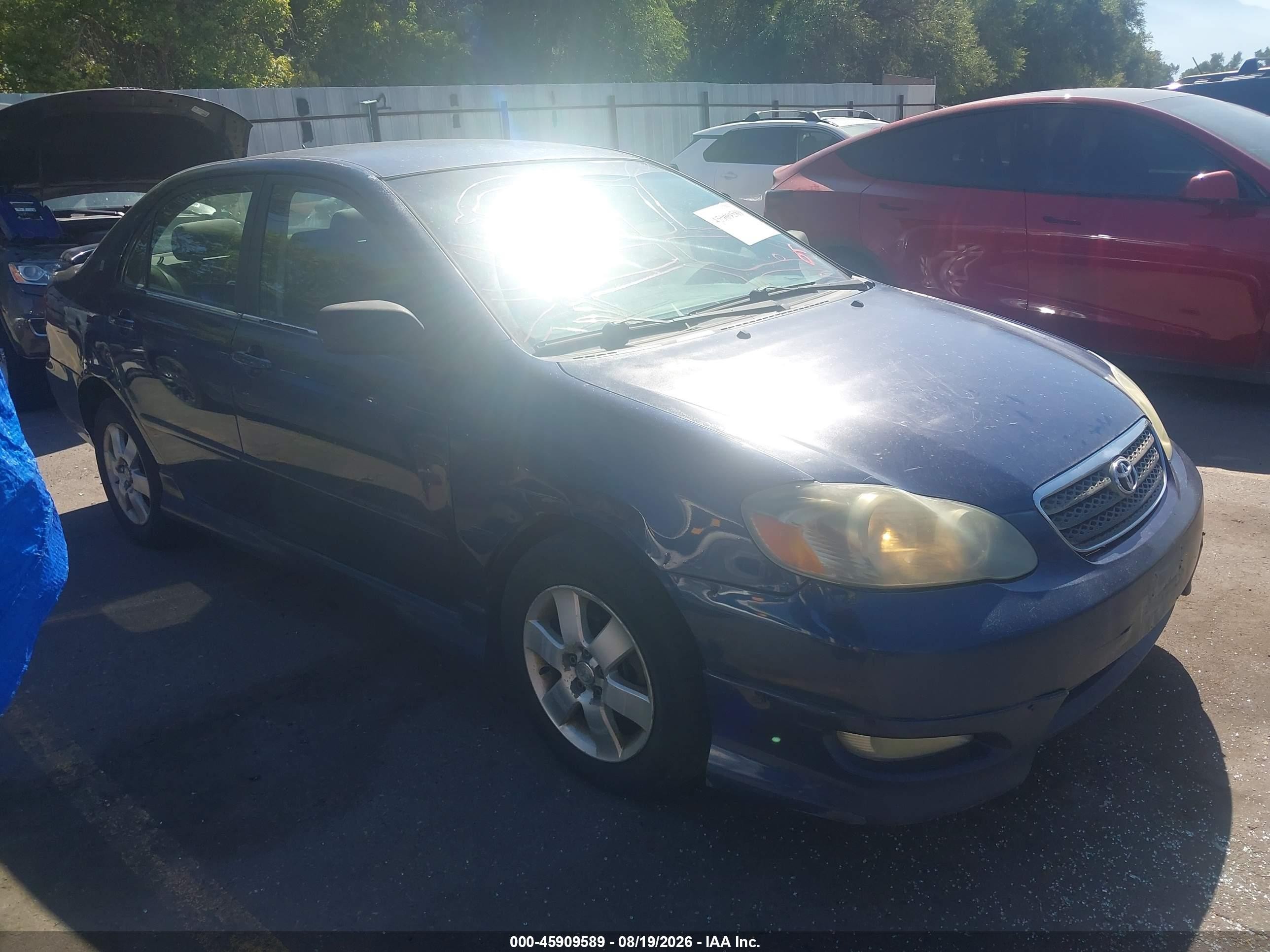 2005 Toyota Corolla S Blue vin: 2T1BR32E95C417591