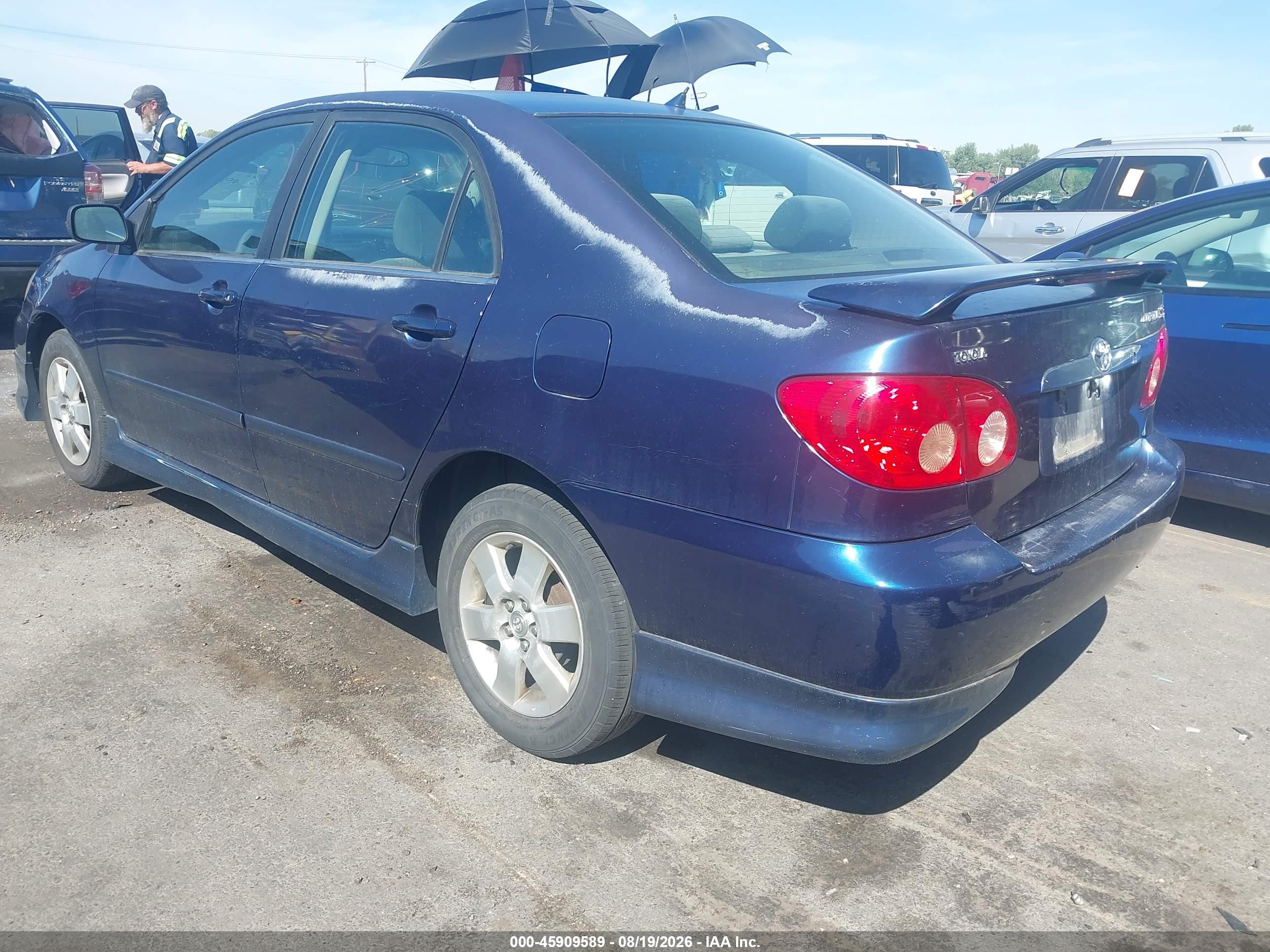 2005 Toyota Corolla S Синий vin: 2T1BR32E95C417591